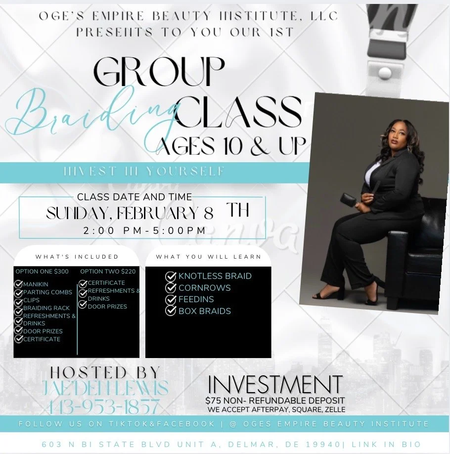 Group Braiding Class (Option 1)