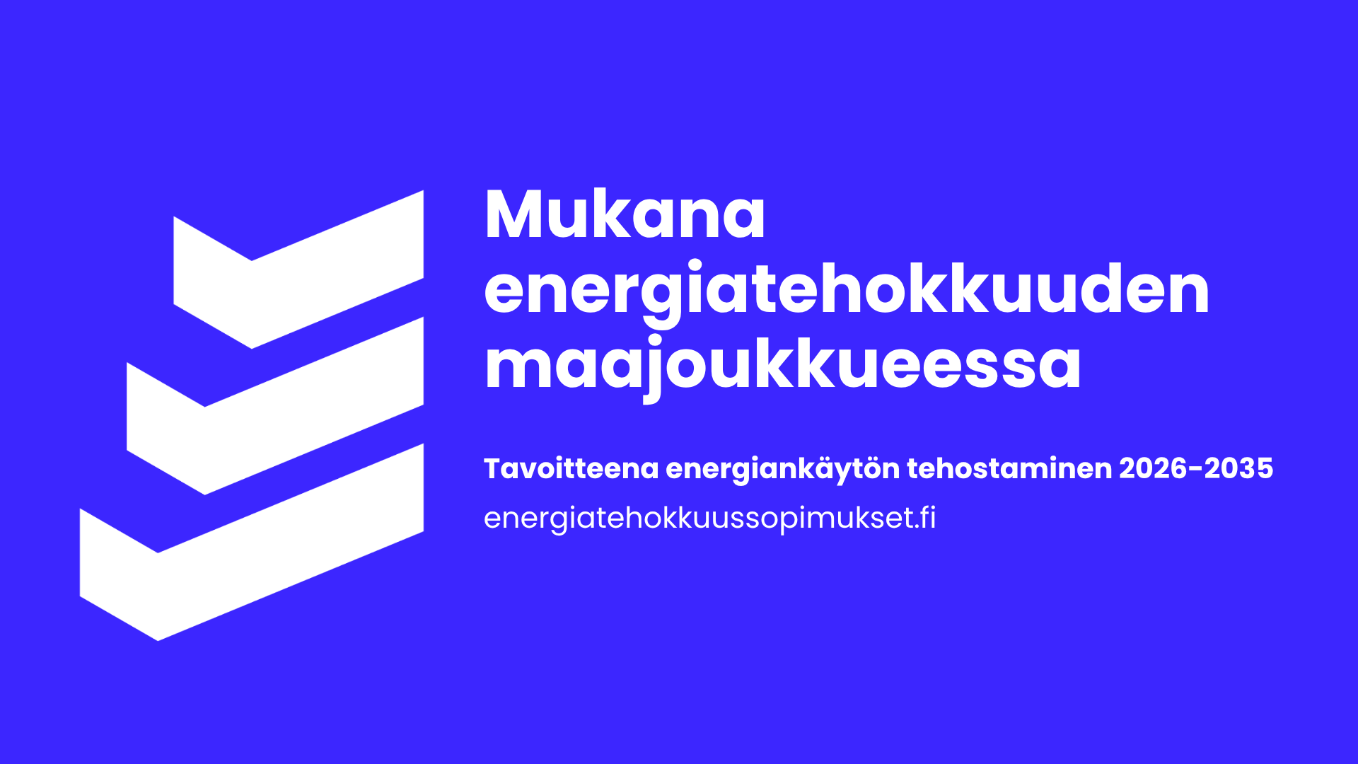 VSV liittyi energiatehokkuussopimukseen kaudelle 2026-2035