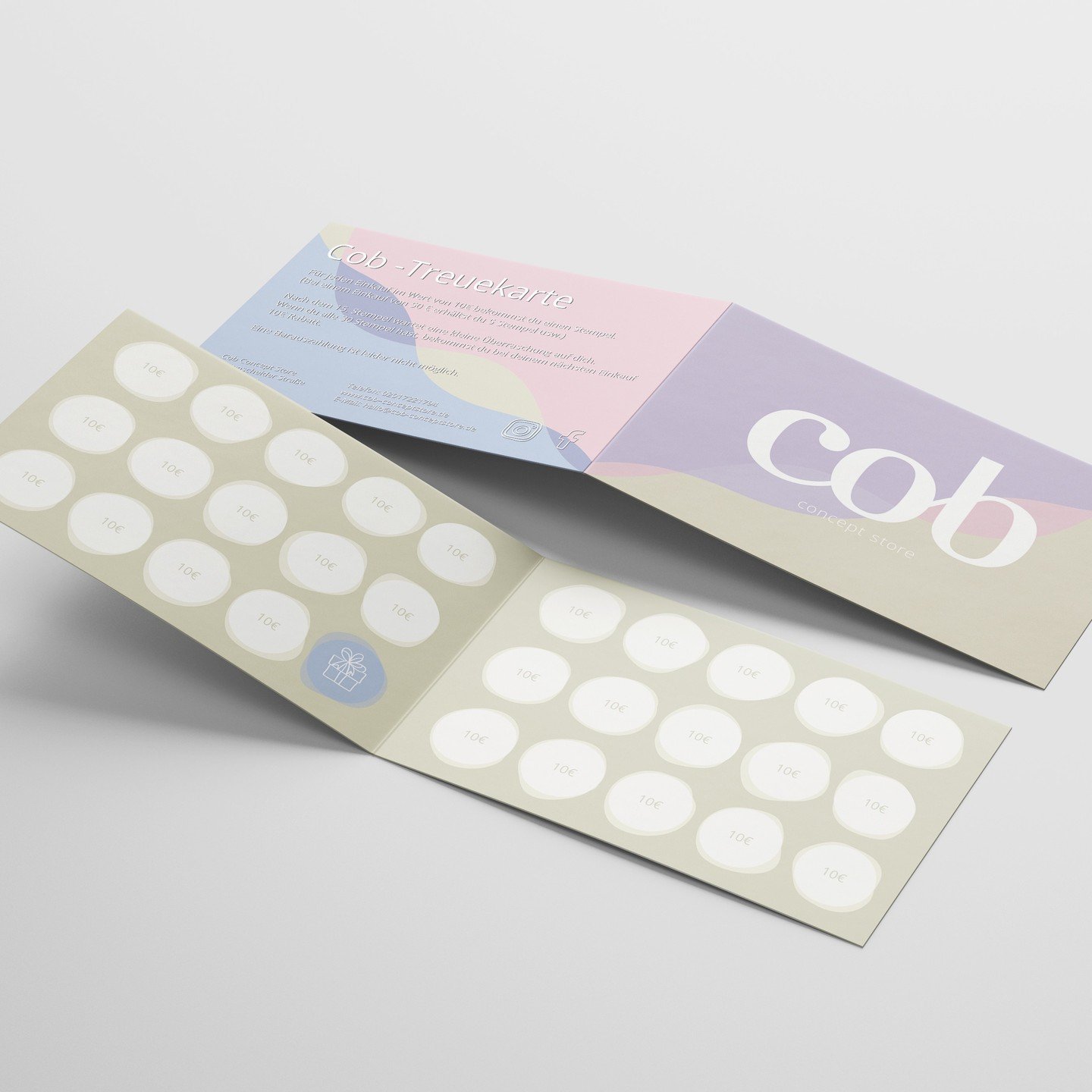 JUCHUU - Ab jetzt gibt es bei Cob in R&uuml;ttenscheid diese Stempelkarte an der wir lange herumgewerkelt haben. Ich bin jedenfalls ganz verliebt in die Farben. F&uuml;r welche Variante h&auml;ttet ihr euch entschieden?