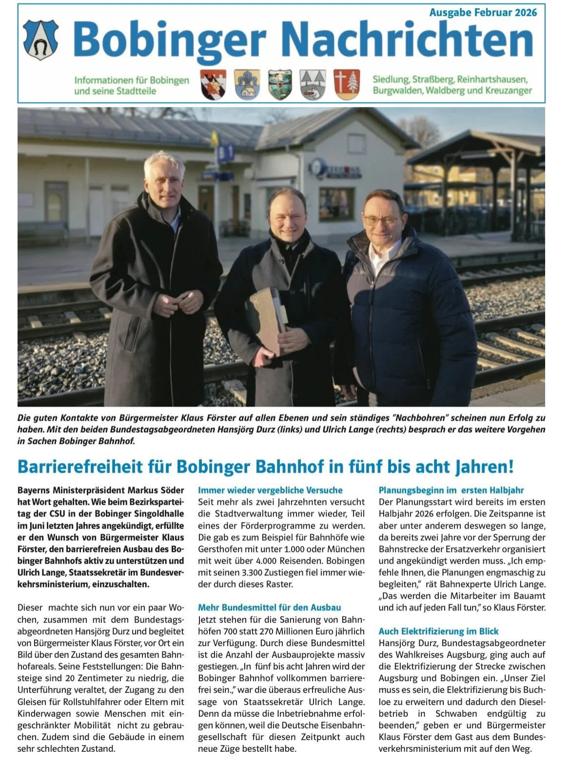 Ganz aktuell in Ihren Briefk&auml;sten. Unsere Bobinger Nachrichten 📰 Bei Ihnen nicht? Melden Sie sich gerne per DM und wir bringen sie Ihnen vorbei.