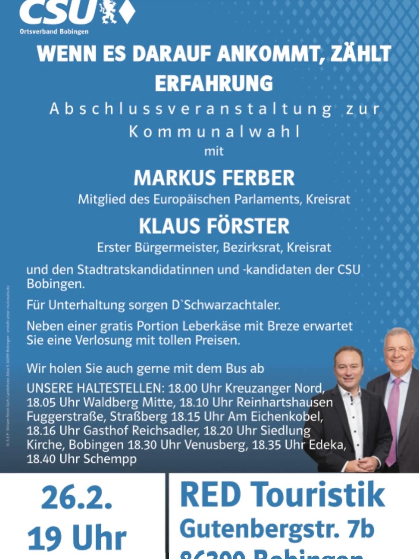 Wir freuen uns auf Sie !