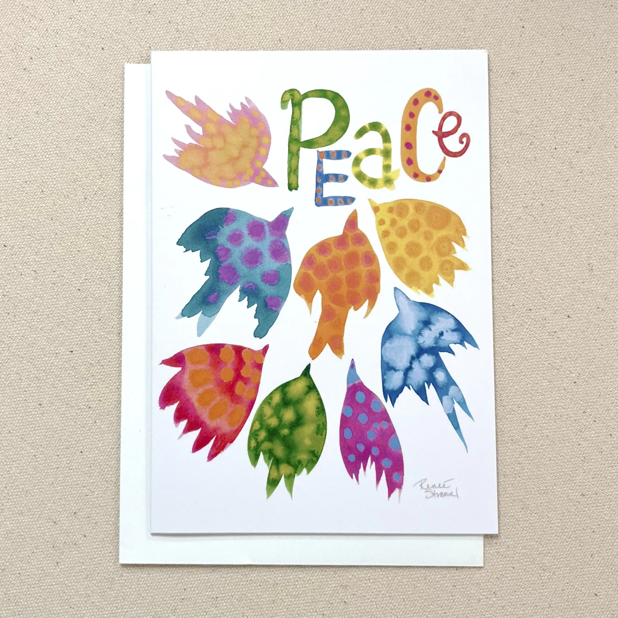 Peace Birds Holiday Note Card