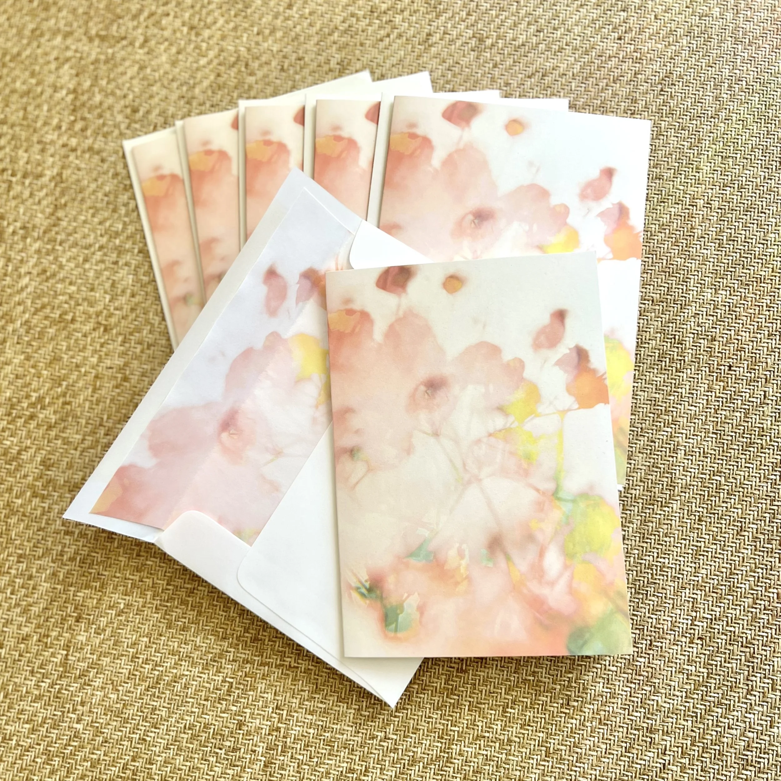 Box Set Floral Overlay A6 Blank Note Cards • Set of Six