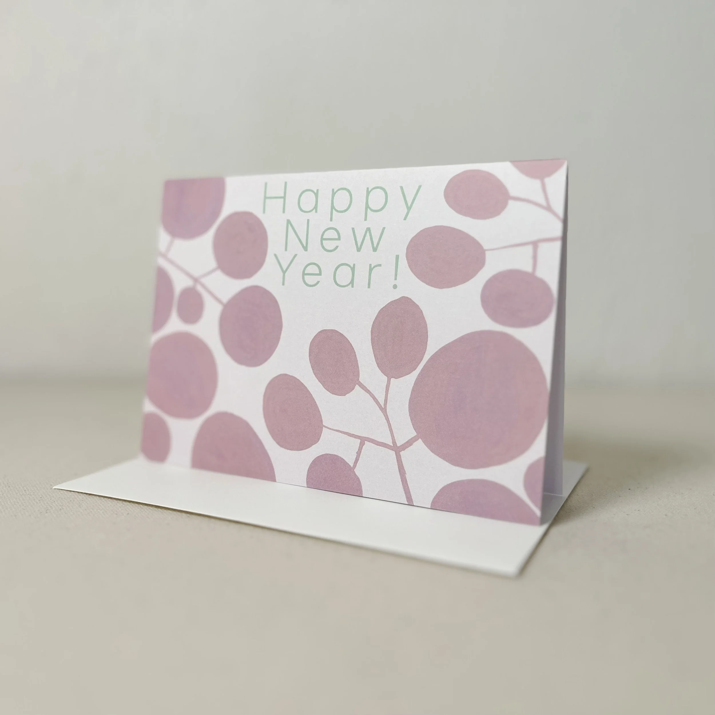 Happy New Year! Pink Note Card
