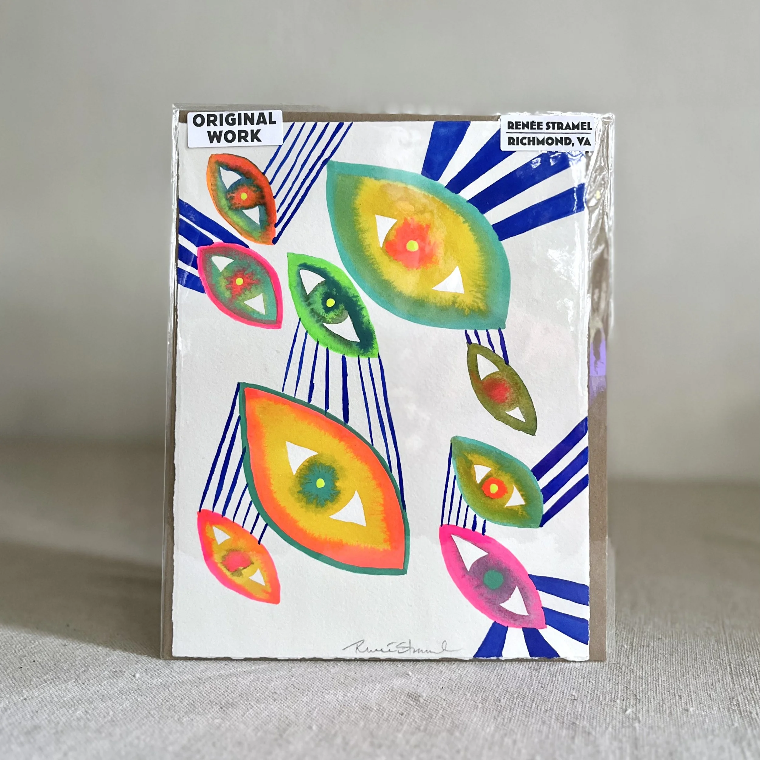 Original Watercolor • All Eyes