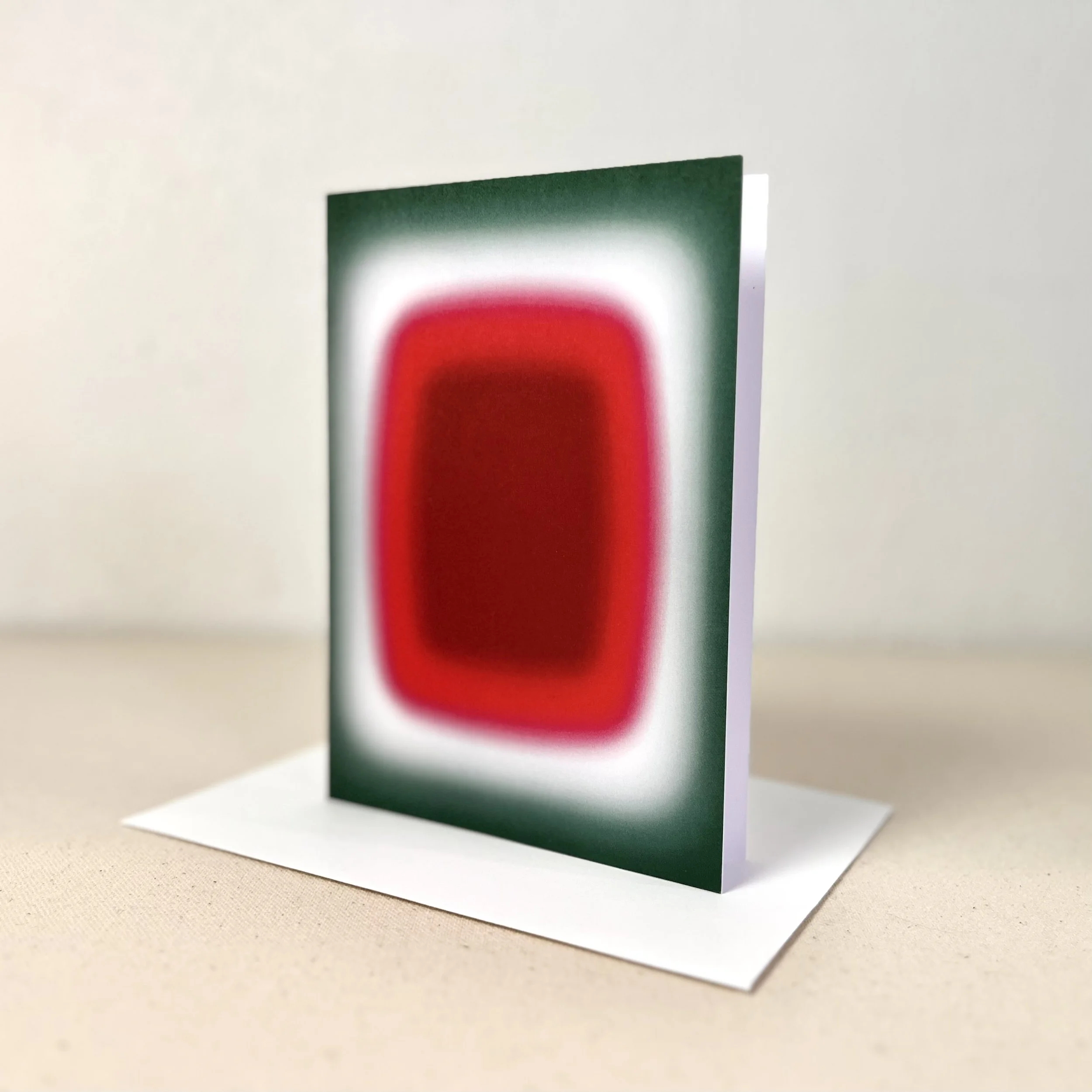 Blur - Red & Dark Red Note Card