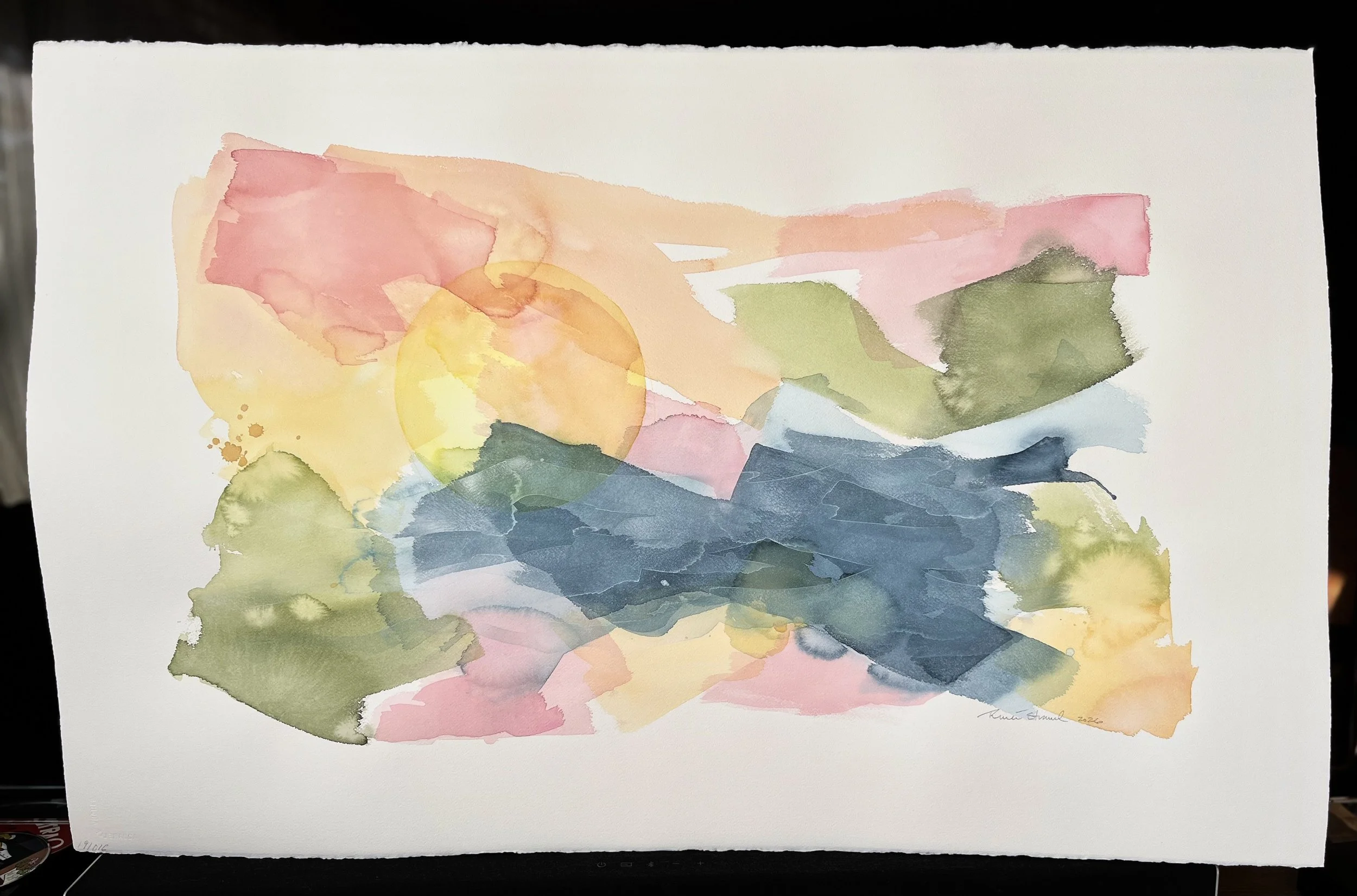 Original Watercolor • 25 x 40" • Opaline