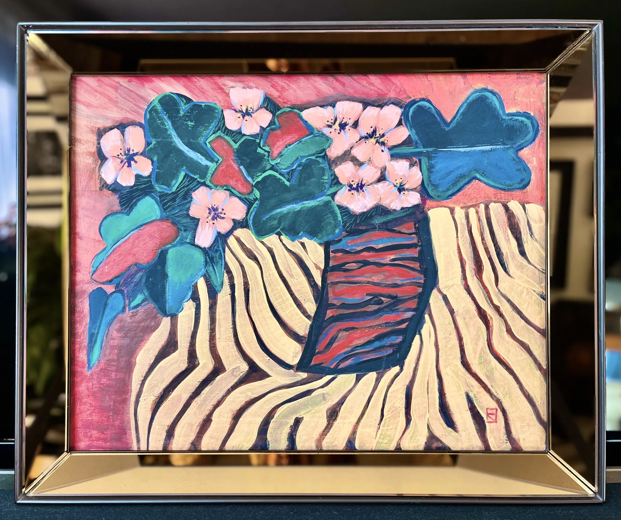 16x20" • Acrylic Painting • Mission Floral