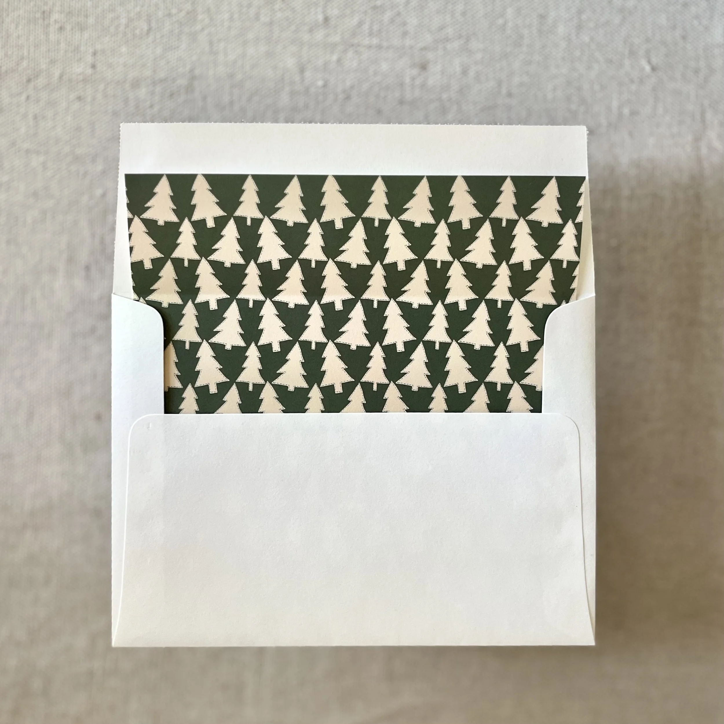 Christmas Cookies Envelope Liner in Green for A7 Envelopes (10 Pack)