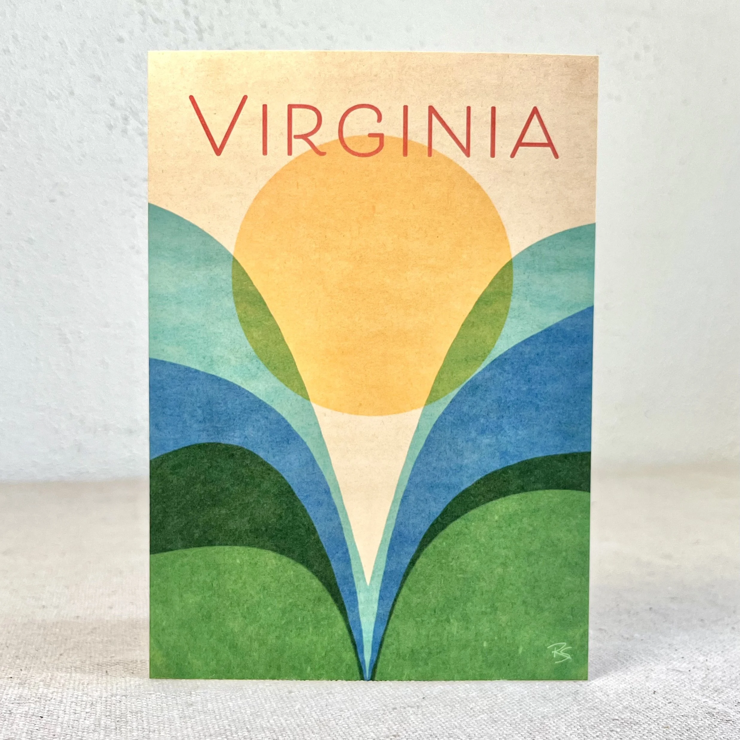 Virginia Mountains 5x7" Art Print