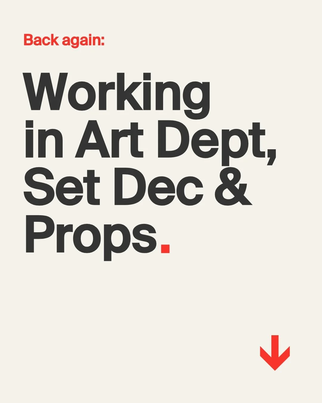 If you&rsquo;re thinking about a career in the Art Dept on features or high end tv drama but not sure where to start, this is for you! 

Understand the different departments and job roles, the skills and knowledge that&rsquo;s required for each, how 
