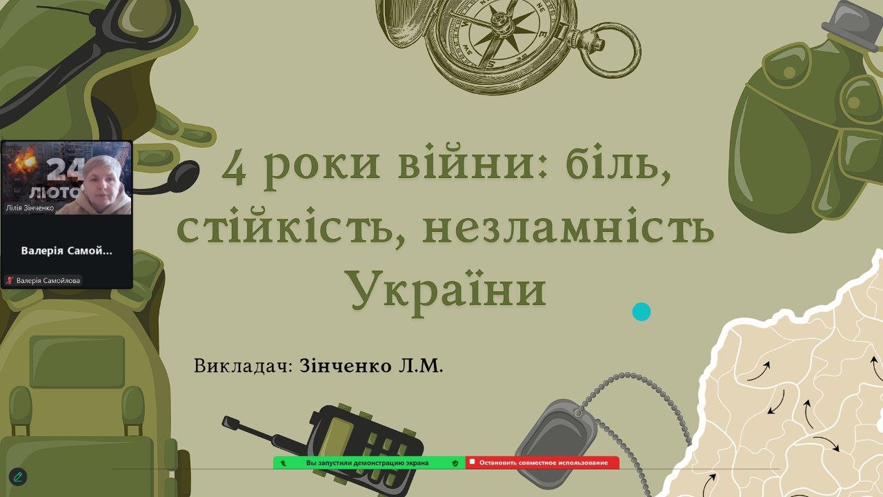 Пам’ятаємо. Єднаємося. Перемагаємо: виховна година до 24 лютого