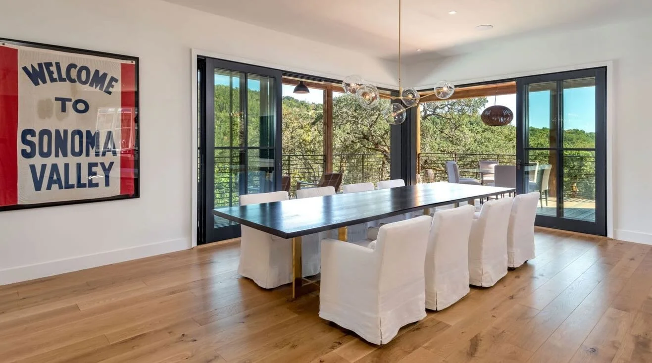 When the flooring sets the tone for the entire home.
Custom wide plank oak flowing seamlessly from kitchen to dining to living &mdash; grounding the clean lines, soft textures, and steel accents.
This is modern California at its best.

Builder @lande
