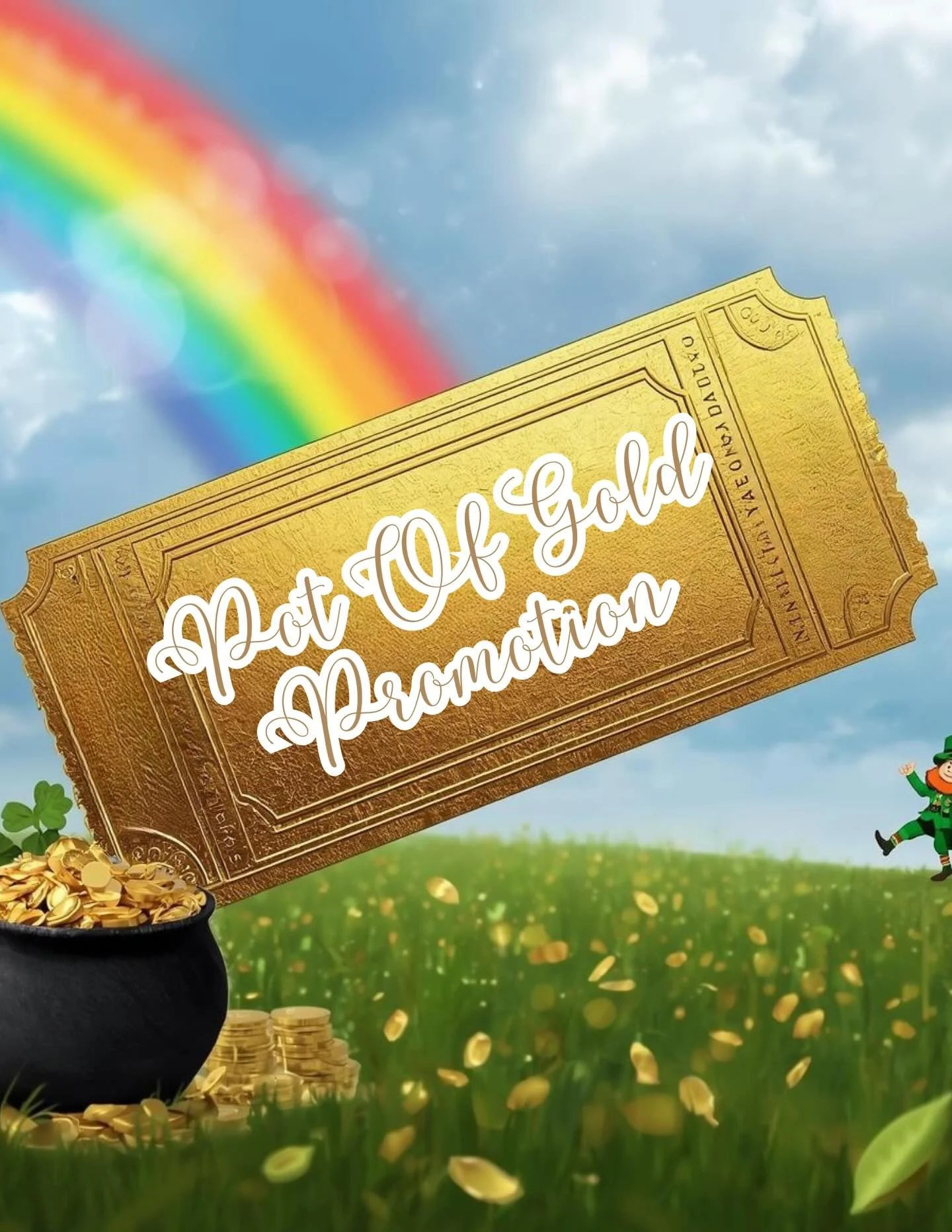 Redeemable throughout all of March&hellip;THE POT OF GOLD PROMOTION✨🏆🍀🌈

Each purchase = 1 raffle ticket 
Tickets will be drawn at the end of the month 
Winner will receive our Envy pot of gold 
Pot of gold will be shipped to winner from us