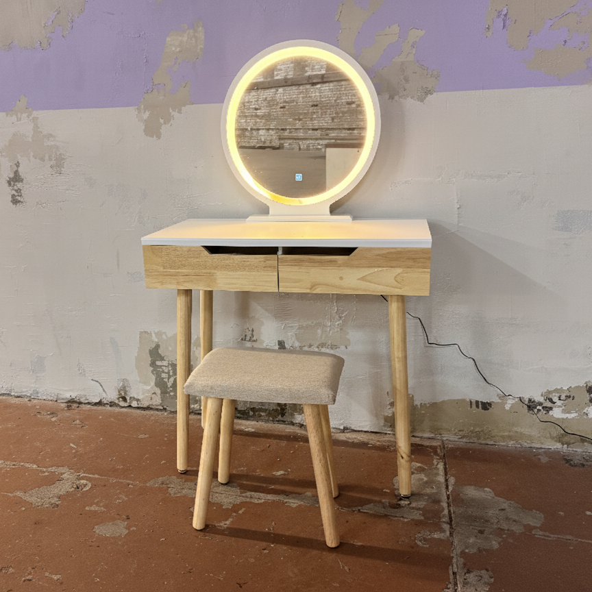 Rowell vanity table set