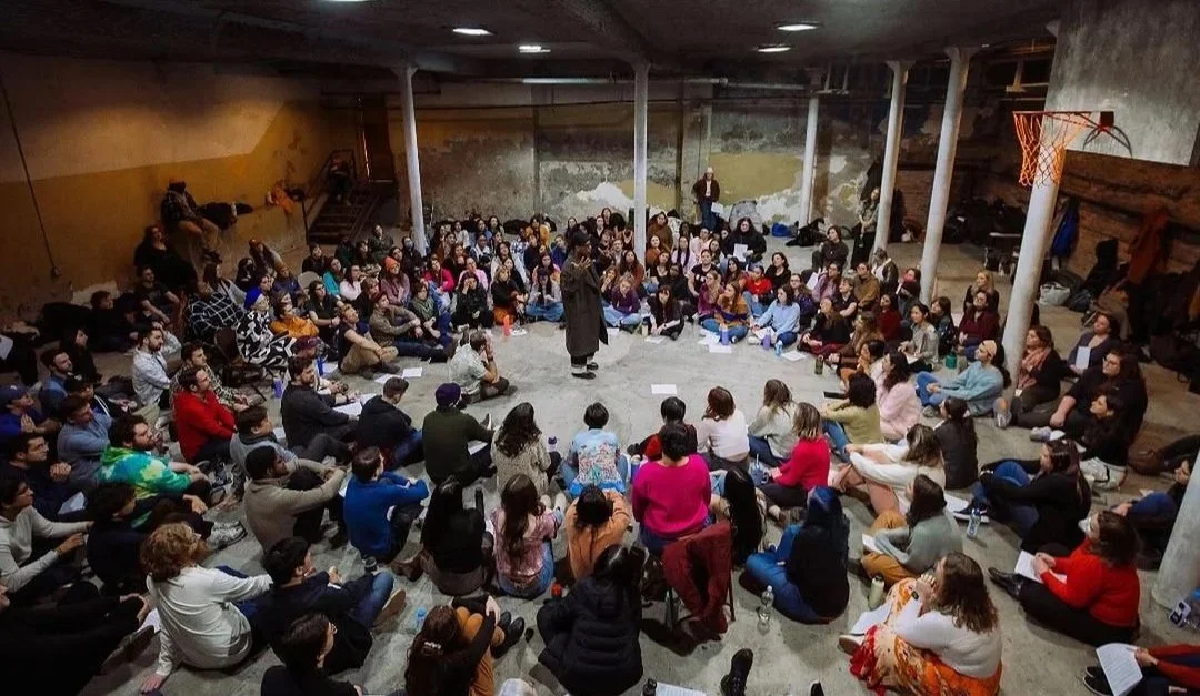 Gaia Music Collective and Leslie Odom Jr. sing in the Gymnasium at Gymnopedie