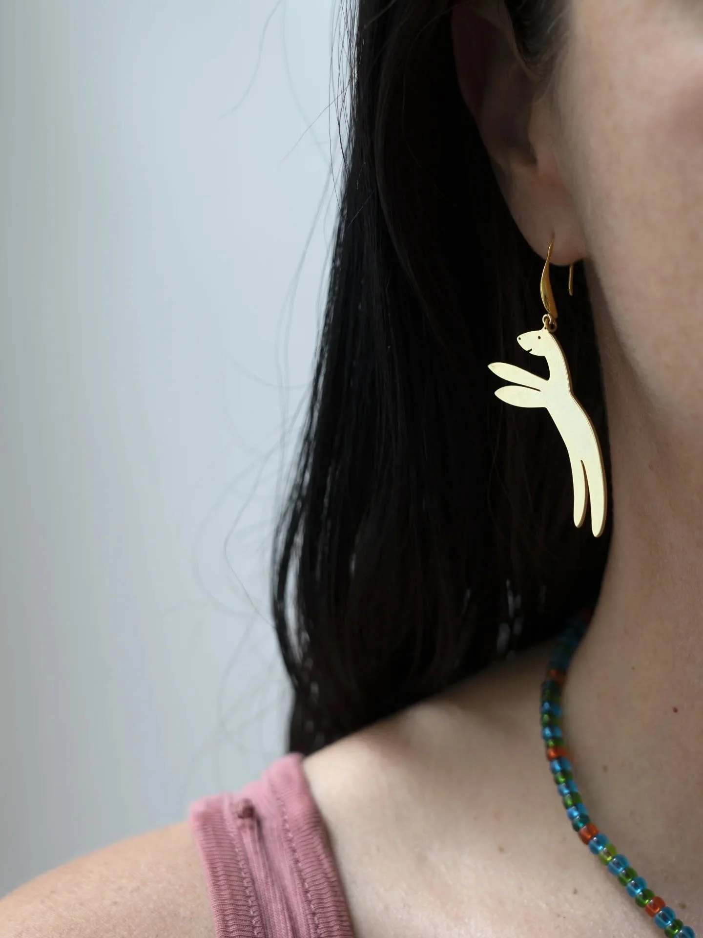 Transforming figures from my painting into different mediums, like screen printed shirts and bags, as well as jewellery brings so much joy! I created a whole Happy Horses Fly series and you can get your own piece of it here:
 https://www.etsy.com/de/