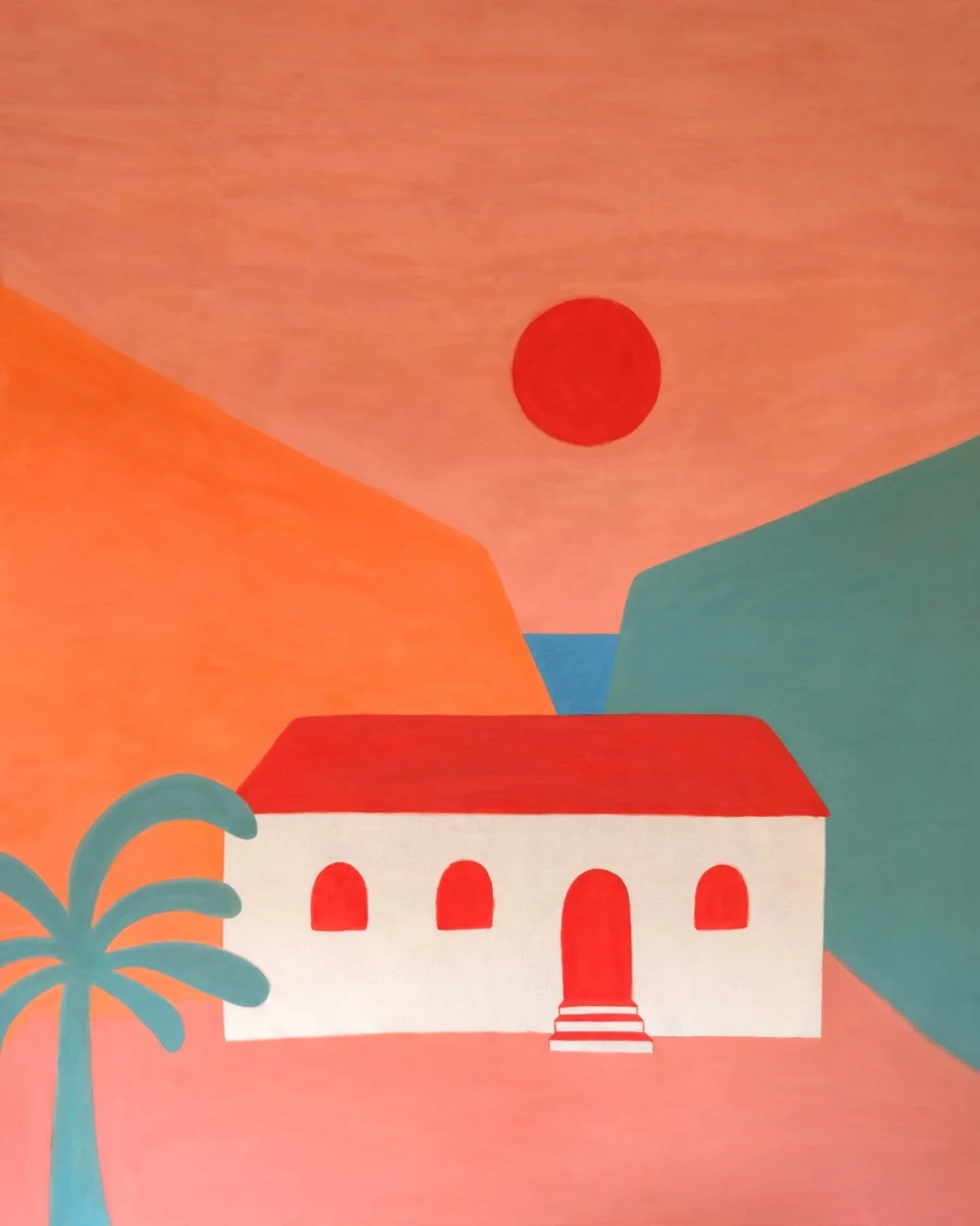 House Of Sun
125 cm x 150 cm
Acrylic on canvas
Portugal 2025

This one has traveled to New York and will spend the summer in Maine before returning to NYC.

Thanks to my friends for your professionalism and amazing help with packing, shipping and str