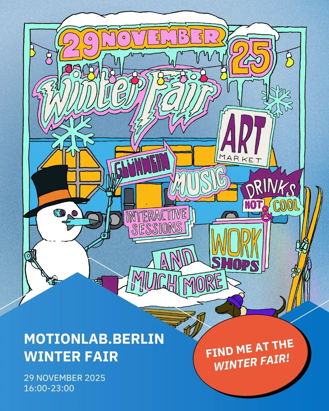 Join me today at @motionlabberlin Winter Fair/Art Market! Can't wait to see you there 😍

November 29, 2025, 16:00-23:00
MotionLab.Berlin
Bouch&eacute;stra&szlig;e 12, Halle 20
12435 Berlin

Tickets at the link in bio🔥

❄️ MotionLab.Berlin is transf