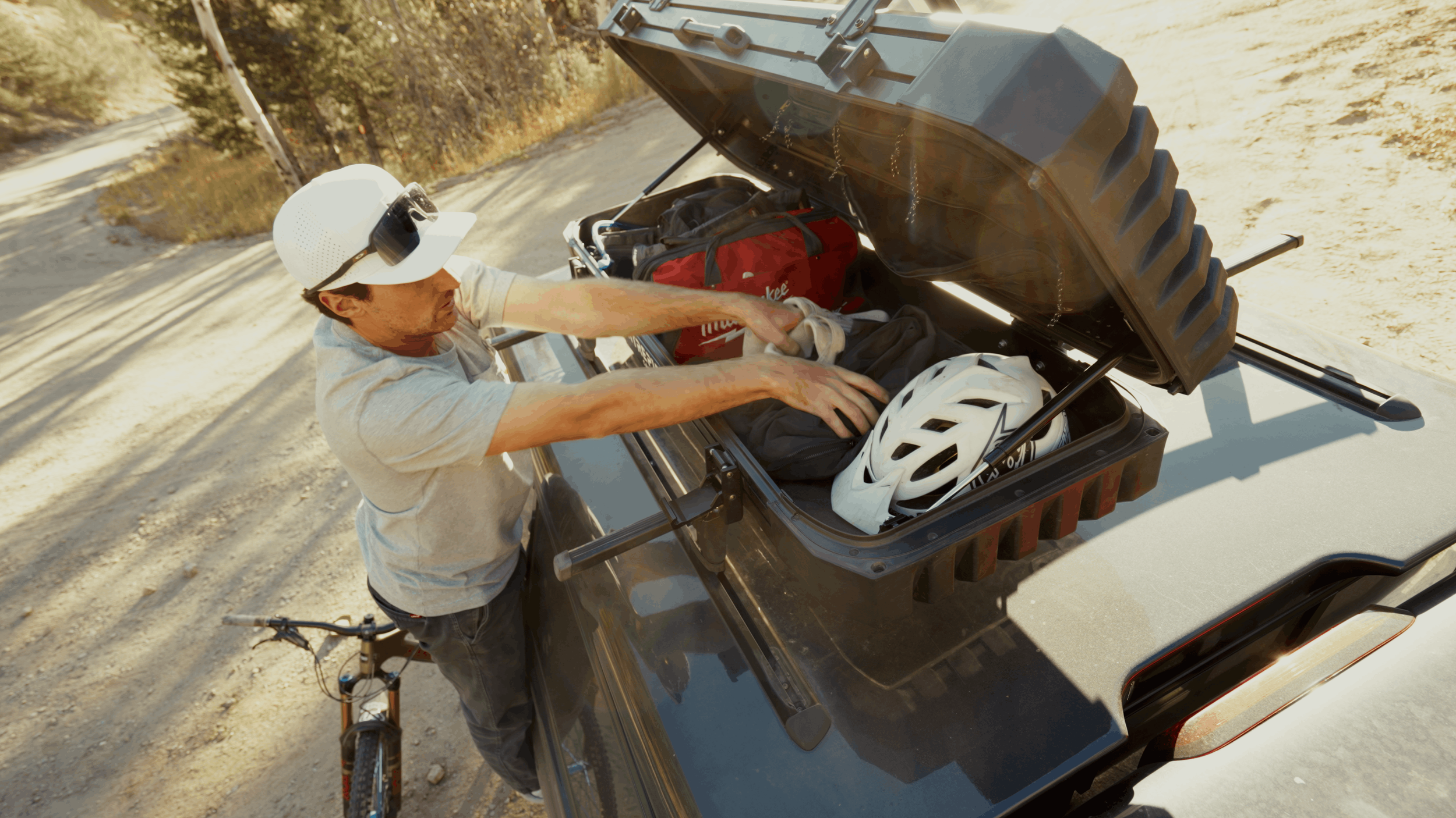 Intrepid Camp Gear ITX120 Loaded with Camping and Biking Gear