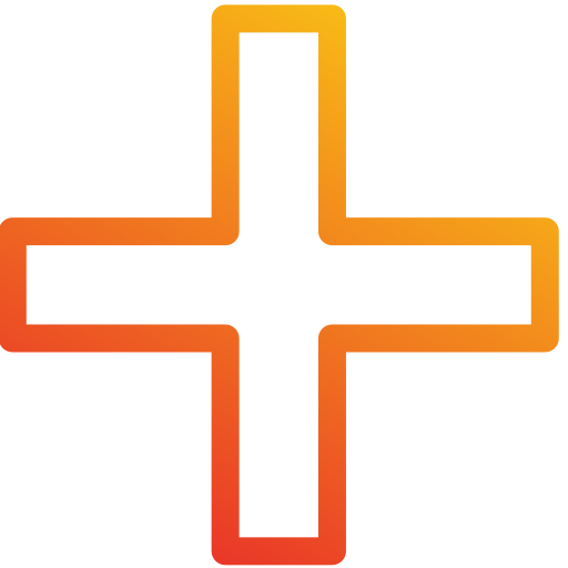 Colored geometric abstract design with orange and yellow shapes