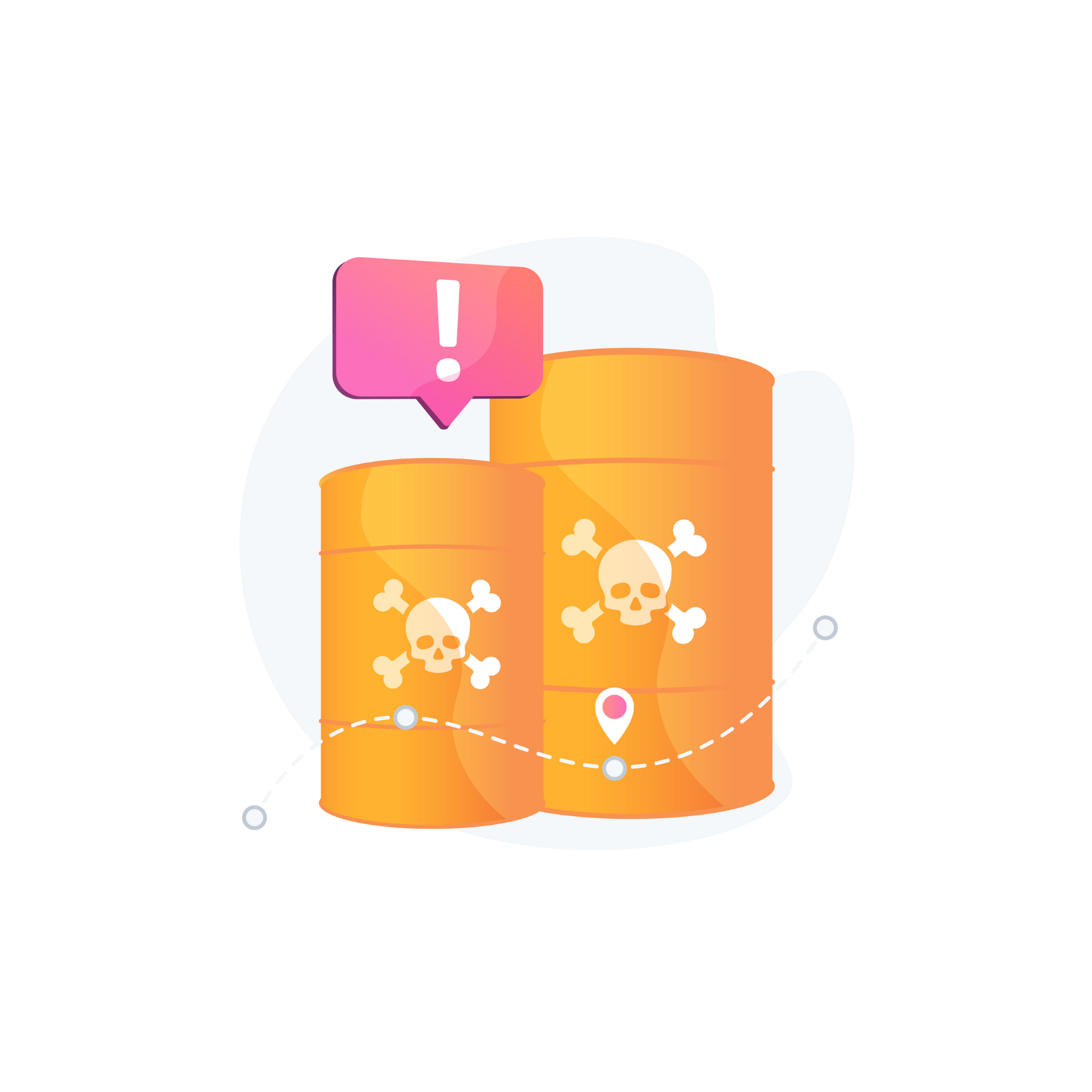 2 barrels to example the collection and disposal of hazardous waste services across the Northwest