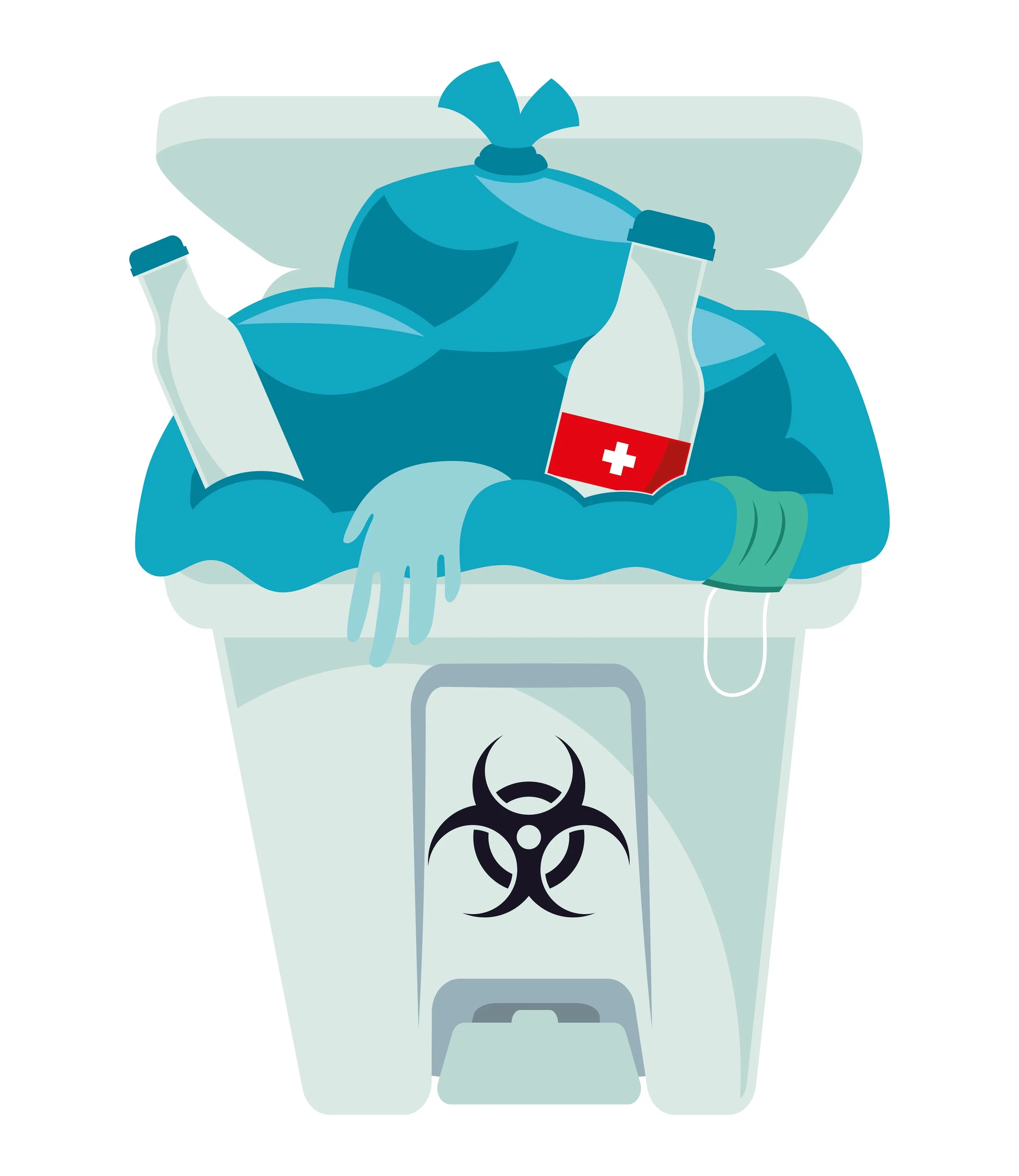 Offensive waste disposal bin in northwest