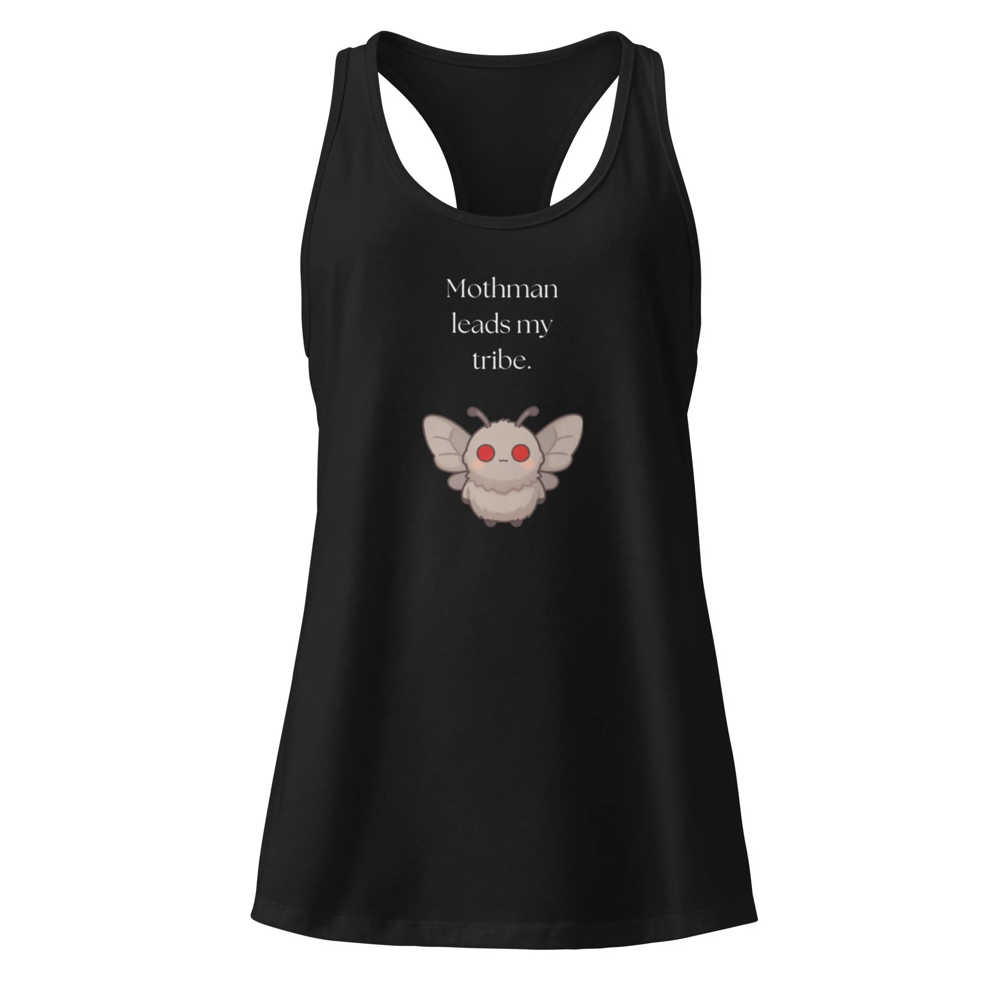 Mothman Leads My Tribe - Women’s Racerback Tank Top