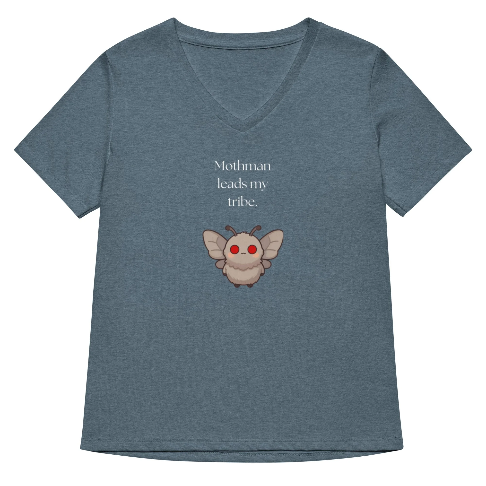 Mothman Leads My Tribe - Women’s V-neck T-shirt