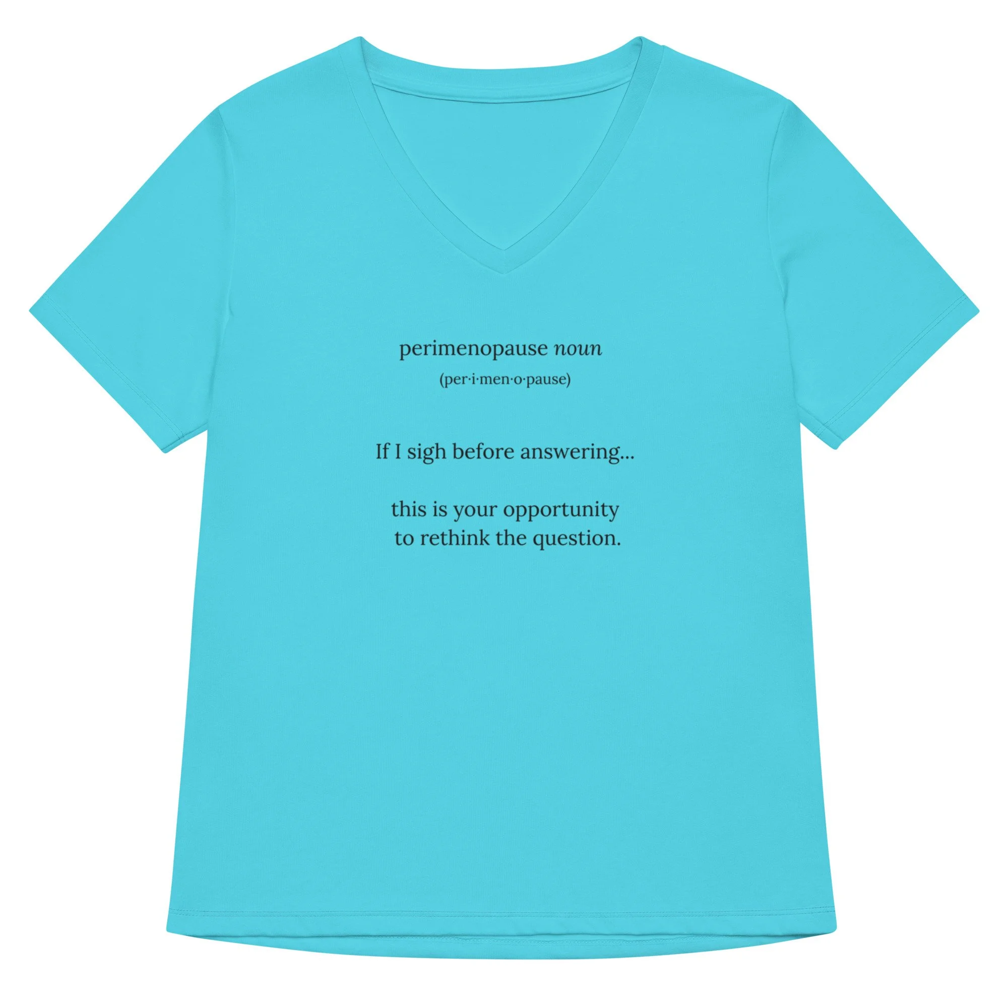 Rethink the Question - Women's V-neck T-shirt