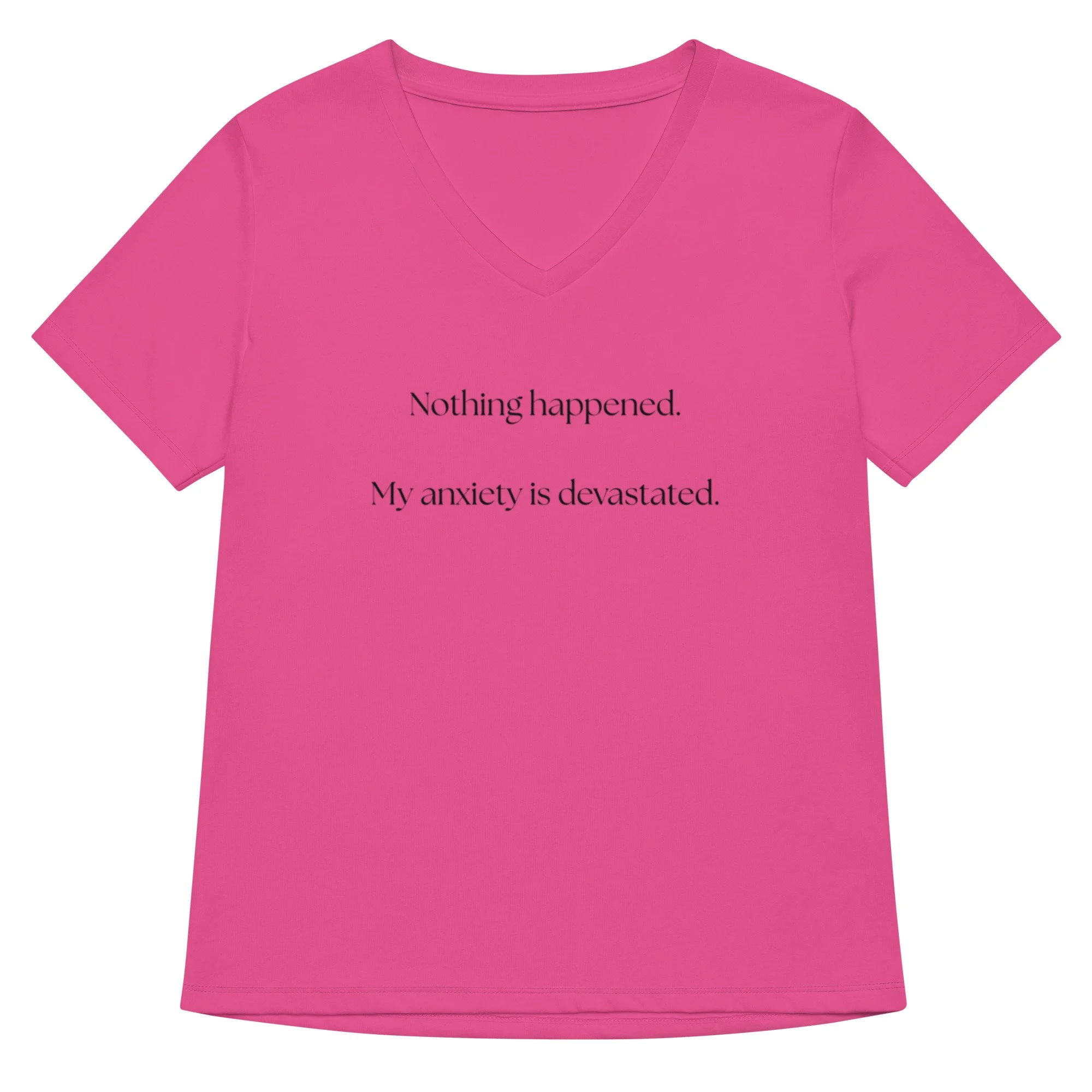 Nothing Happened - Women's V-neck T-shirt
