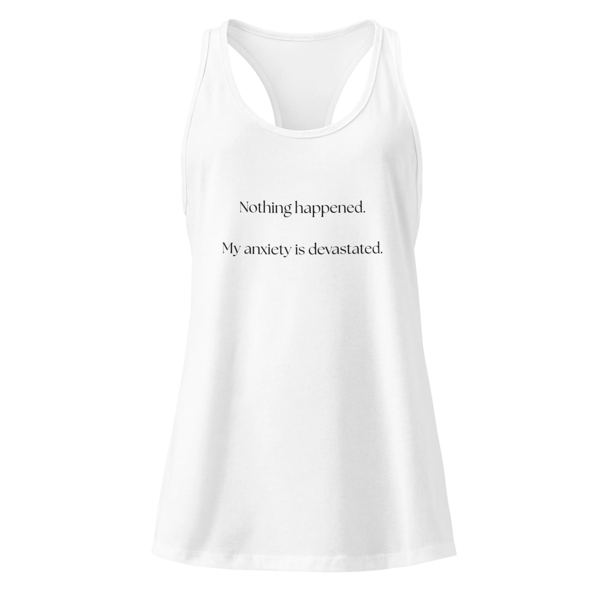 Nothing Happened - Women’s Racerback Tank Top