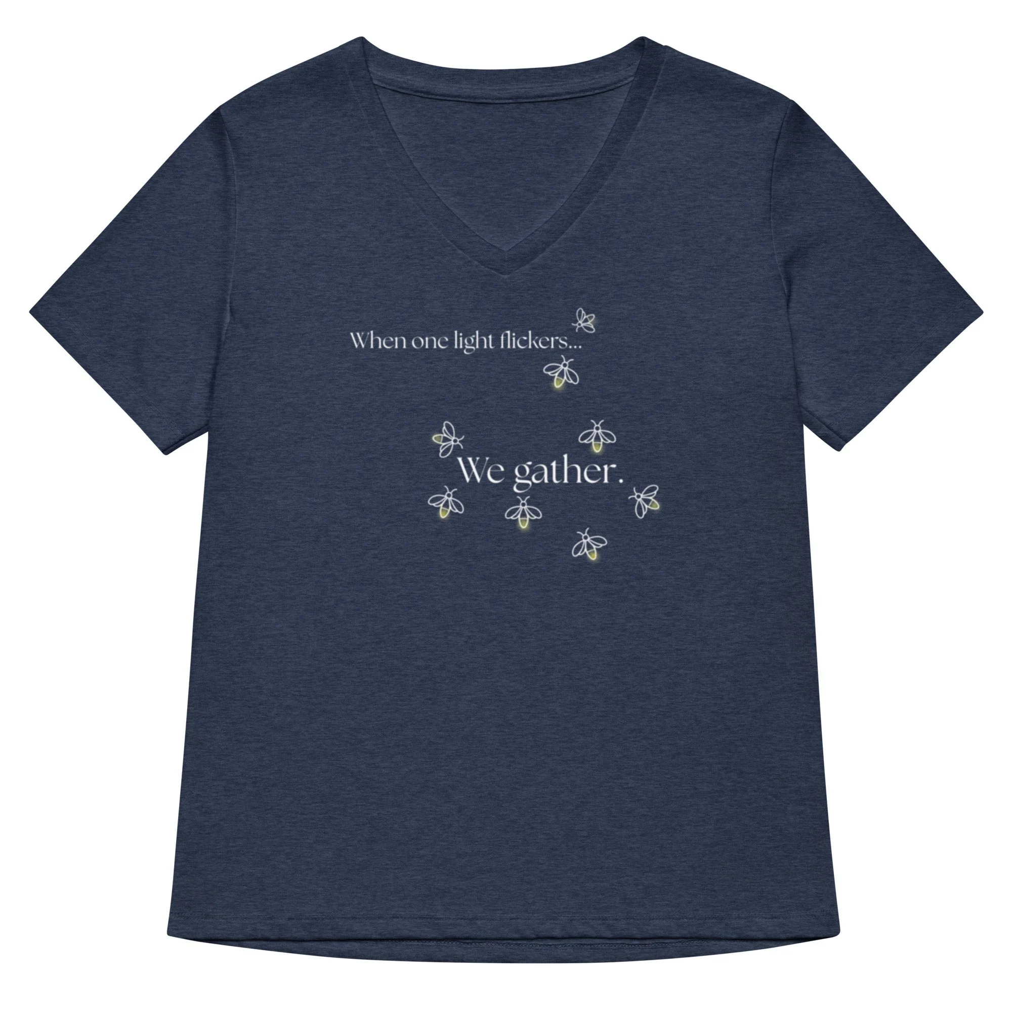 When One Light Flickers - Women's V-neck T-Shirt