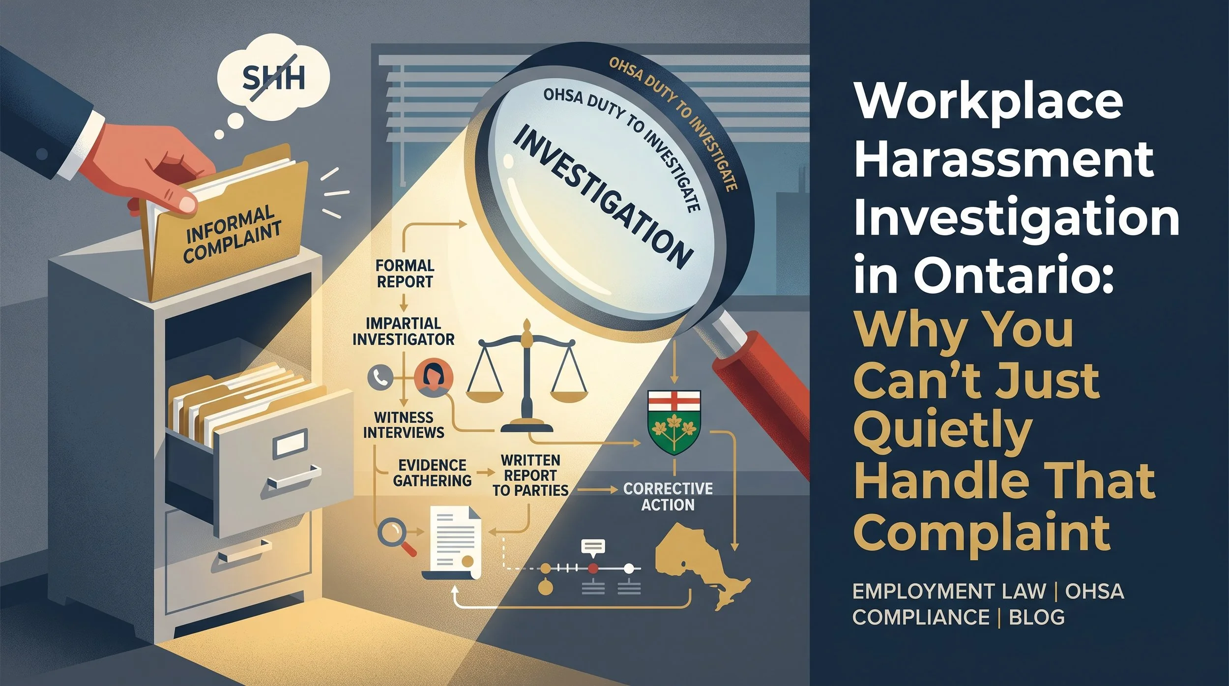 Workplace Harassment Investigation in Ontario: Why You Can't Just Quietly Handle That Complaint