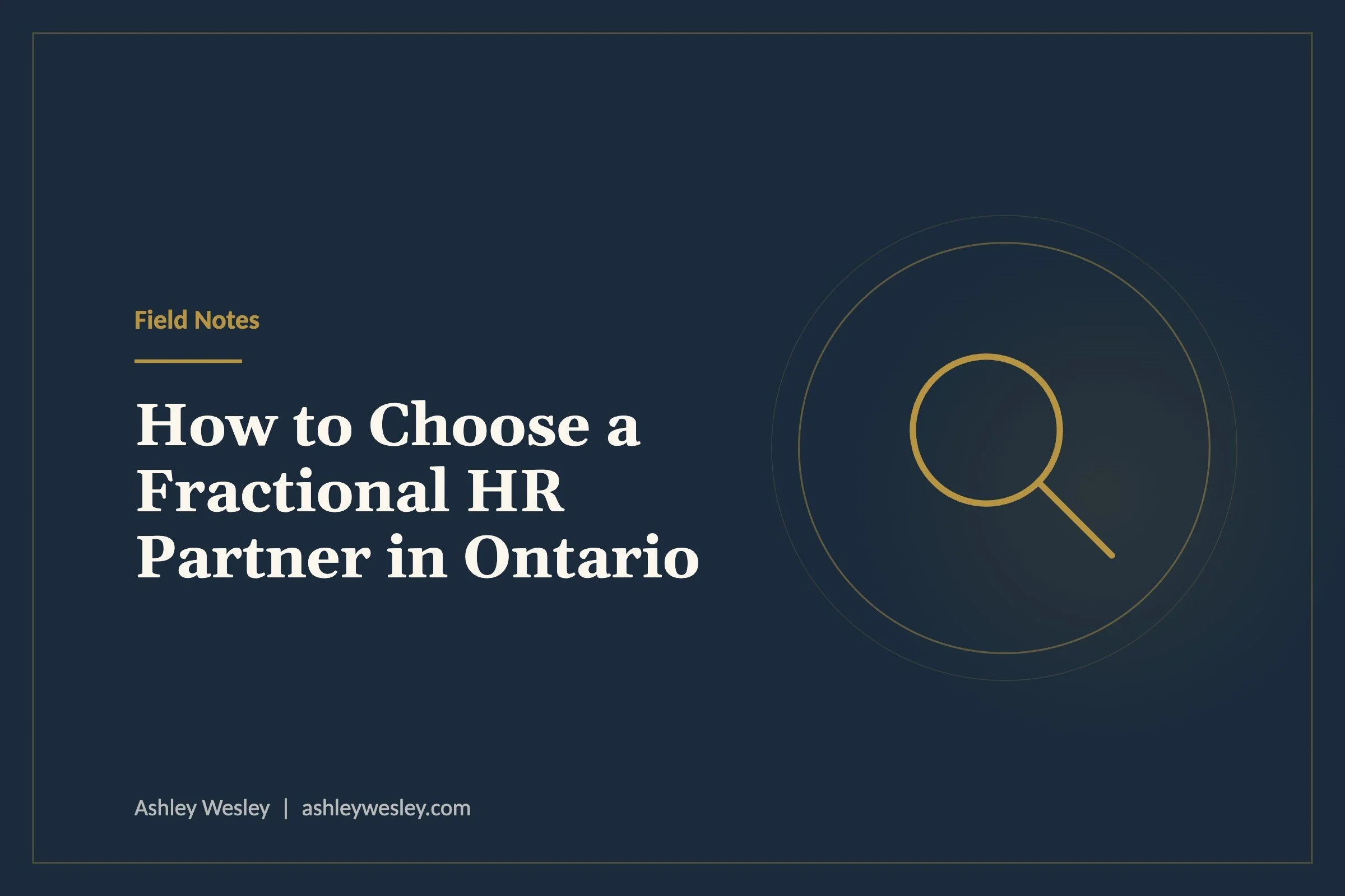 How to Choose a Fractional HR Partner in Ontario