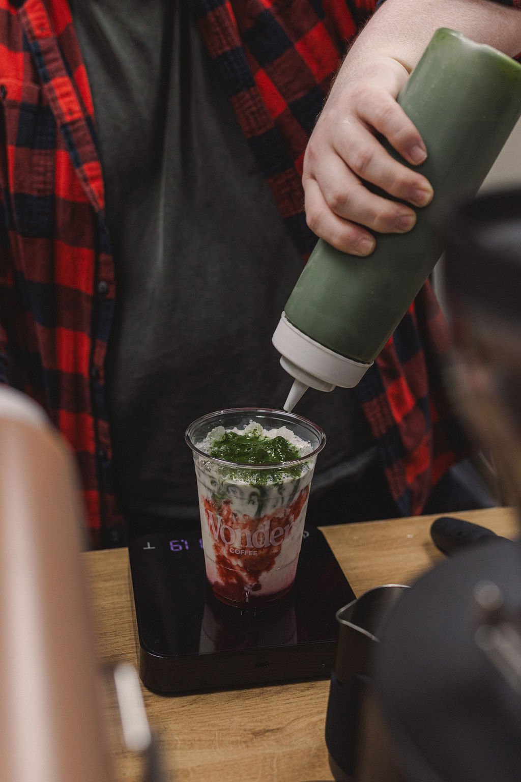 high quality matcha served at our mobile espresso bar in the woodlands & montgomery county