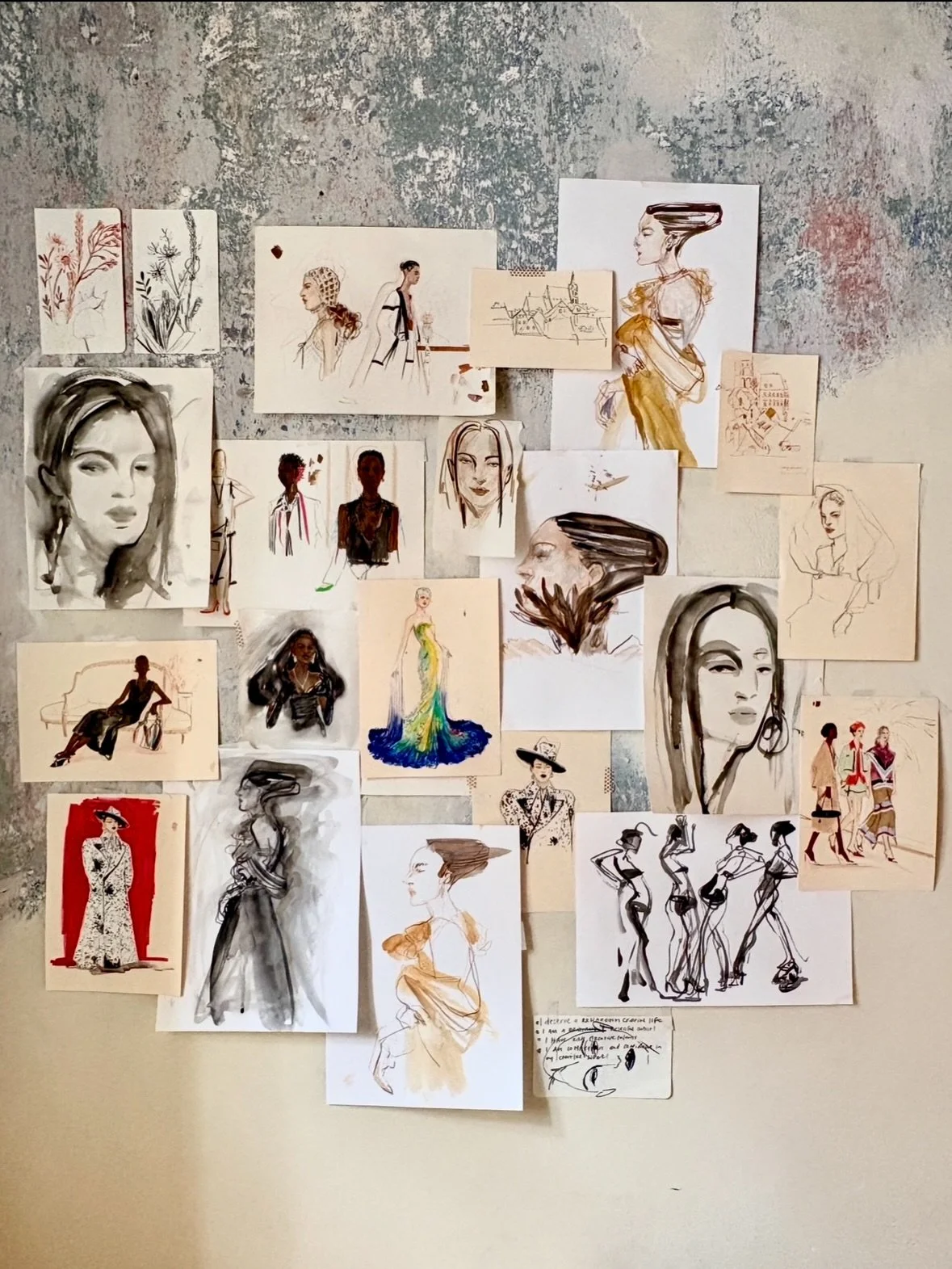 For my birthday, I gifted myself a little solo sketch retreat to Czechoslovakia in a town called Cesky Krumlov. I rented an apartment and just drew whatever just for myself for a week. It was really fun and rekindled my love for mark making just for 