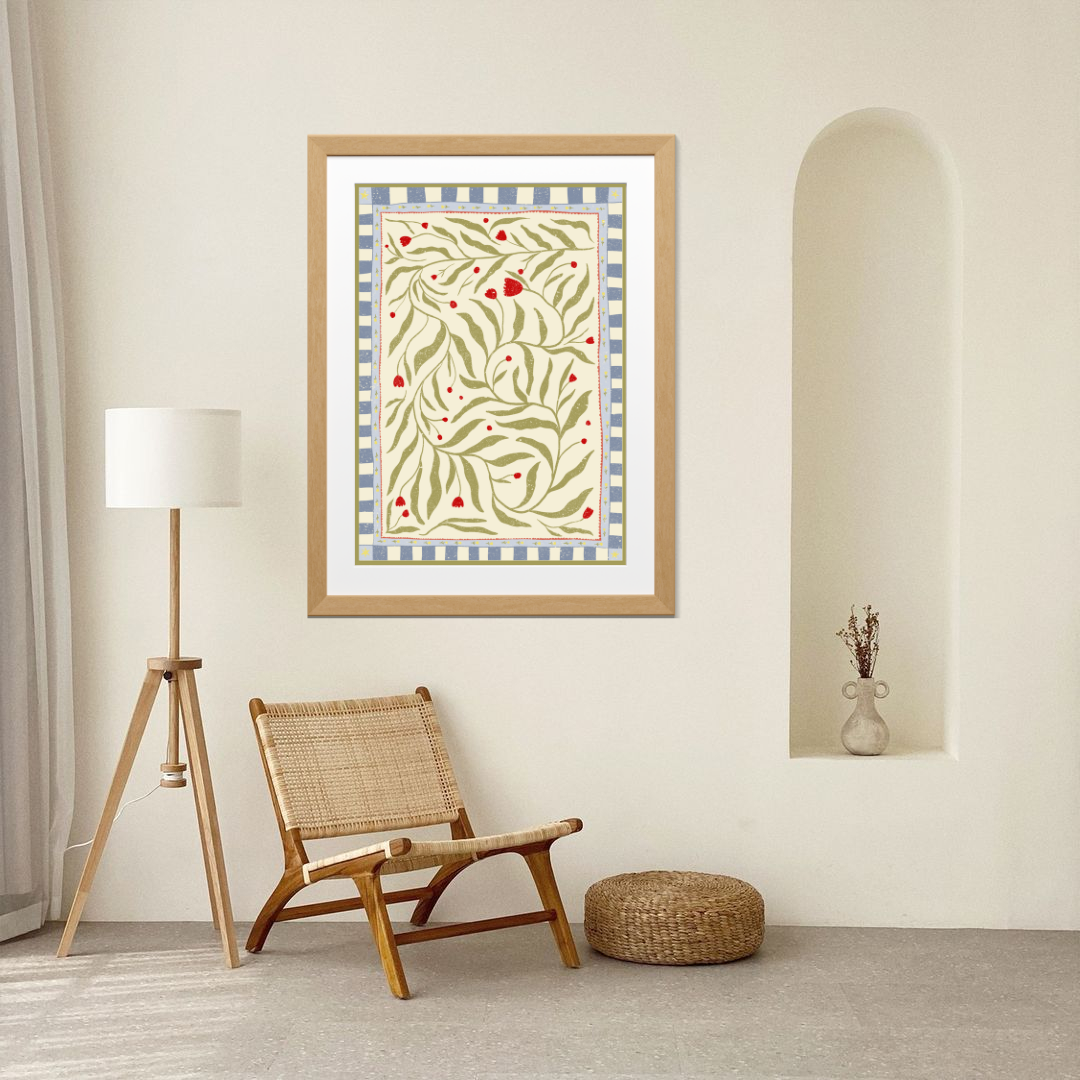 Soft Blossom. Interior Wall Frame Display Mockup. EHD.png