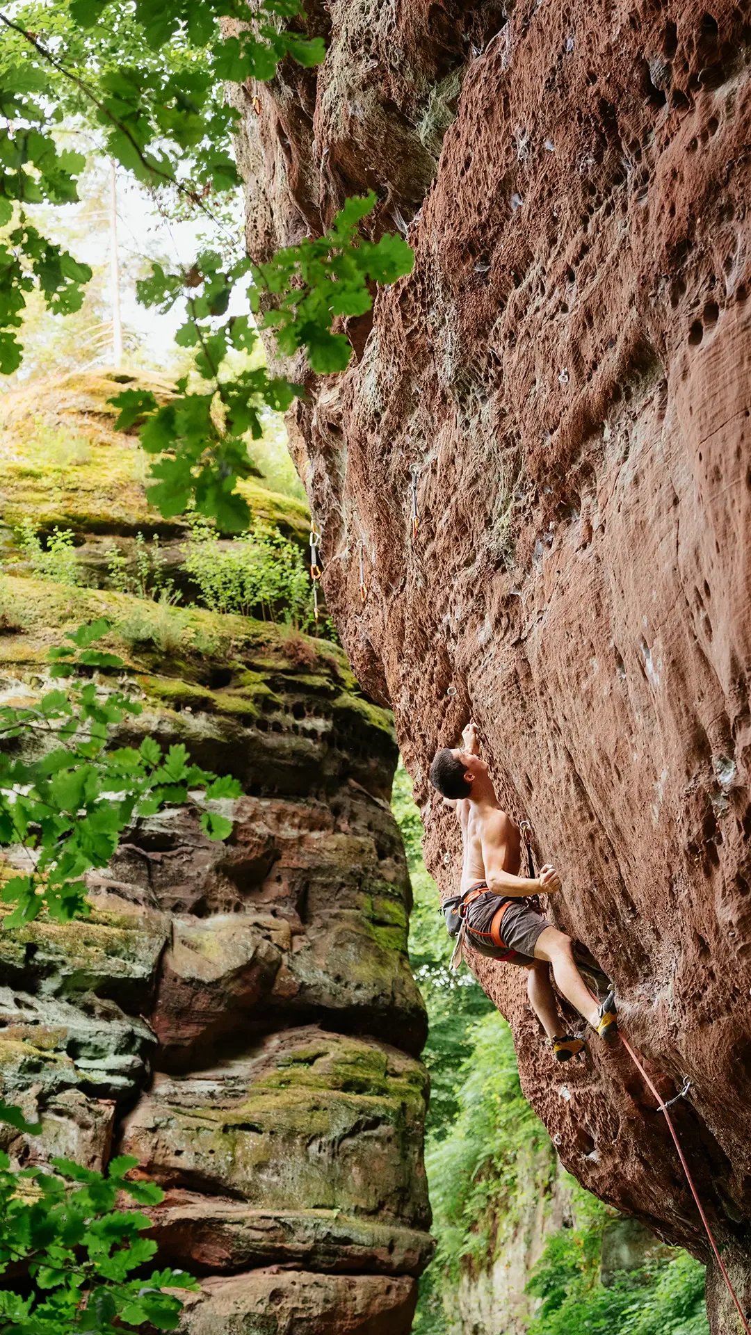 Felsklettern Trier Kletterfotografie