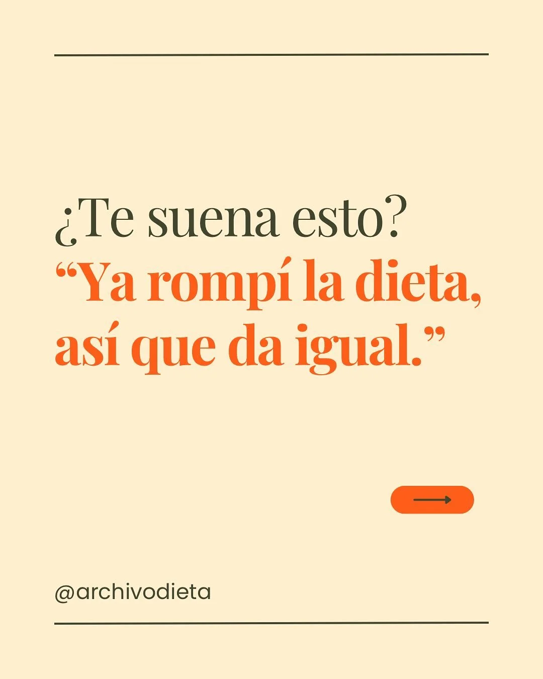 El pensamiento &ldquo;todo o nada&rdquo; destruye m&aacute;s progreso que cualquier postre. 

No necesitas compensar. No necesitas castigo.

Solo necesitas aprender a reiniciar con calma, no con culpa, y esa habilidad se entrena.

🌿 En Archivo Dieta