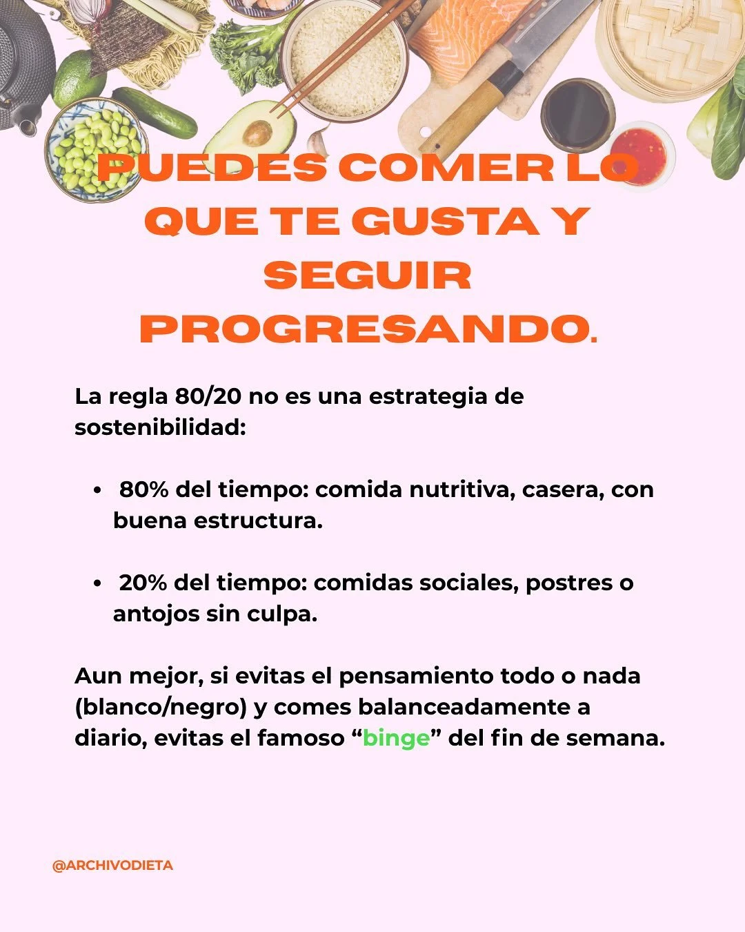 La regla del 80/20 es simplemente comer balanceado. Algo interesante del d&eacute;ficit cal&oacute;rico es que estamos hablando de un promedio semanal. Es casi imposible comer las mismas calor&iacute;as exactas todos los d&iacute;as y si intentas est