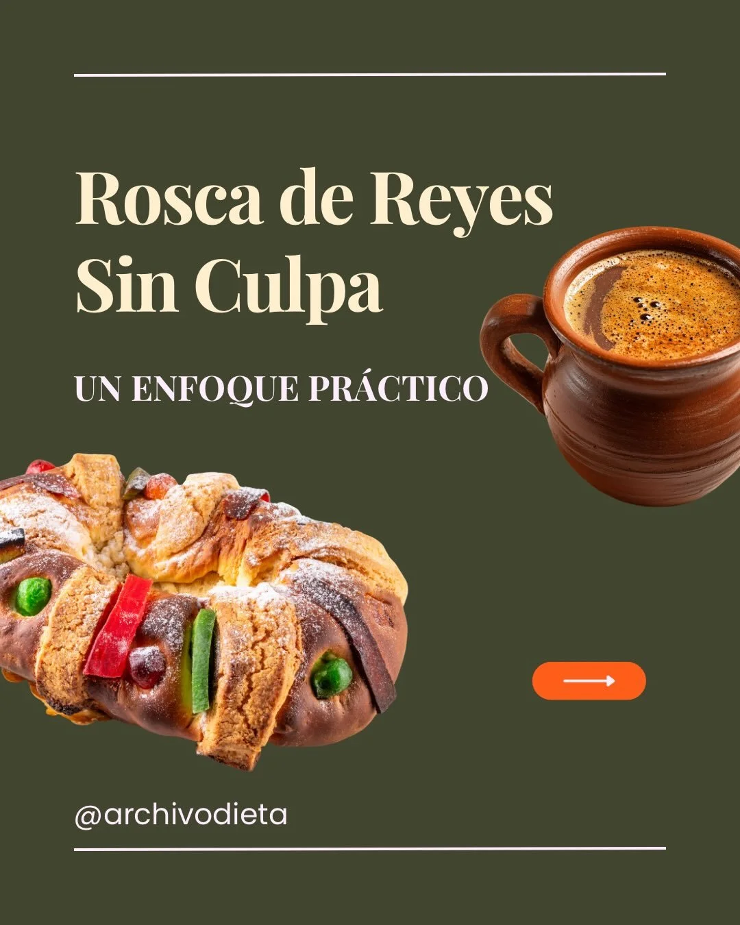 No es la rosca, es el contexto 🍞✨ 

Comerla como postre te ayuda a disfrutarla m&aacute;s y a sentirte mejor despu&eacute;s.

En Archivo Dieta no quitamos tradiciones, las integramos 💛