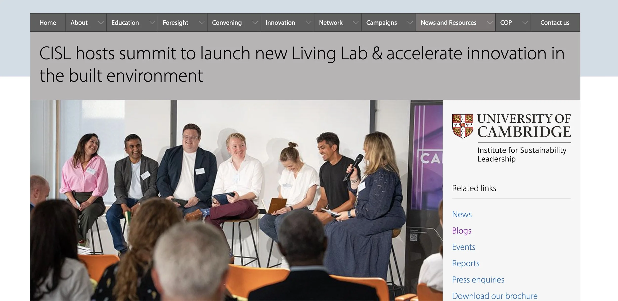 Collaboration with CISL