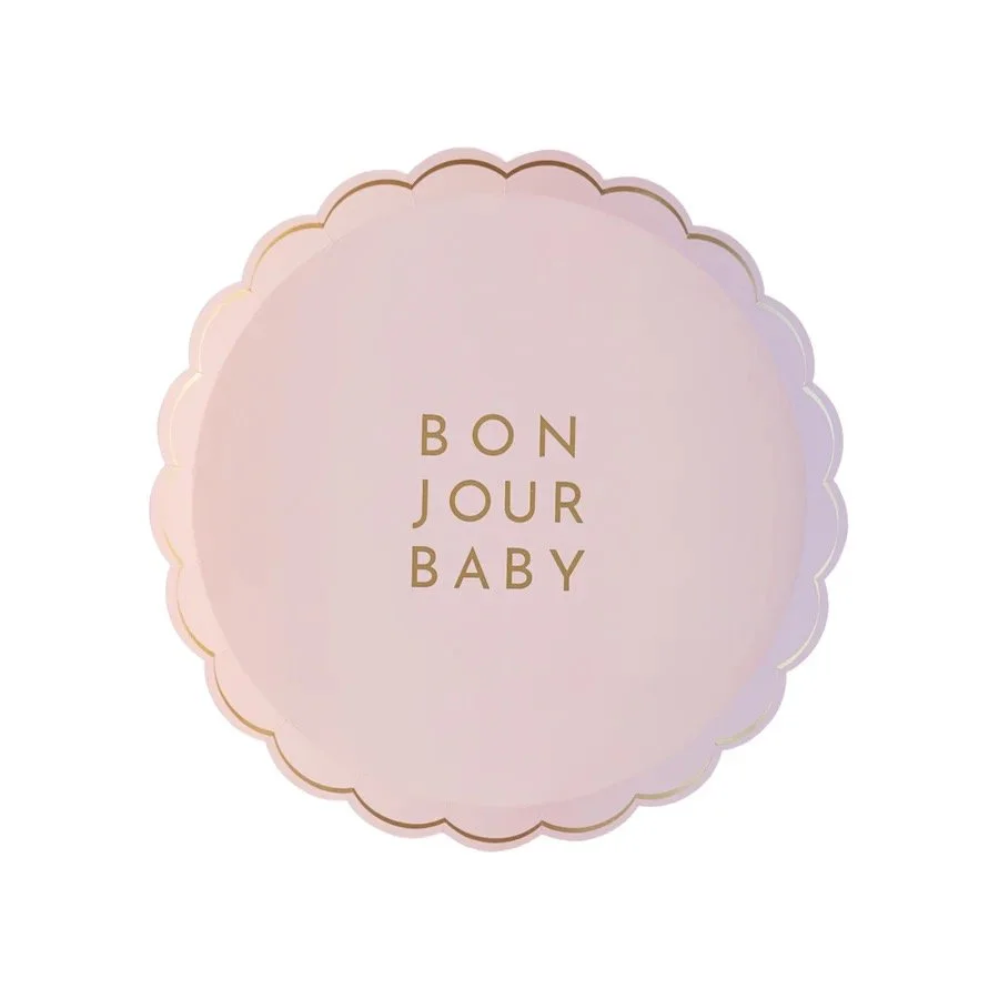 BON JOUR BABY PLATES