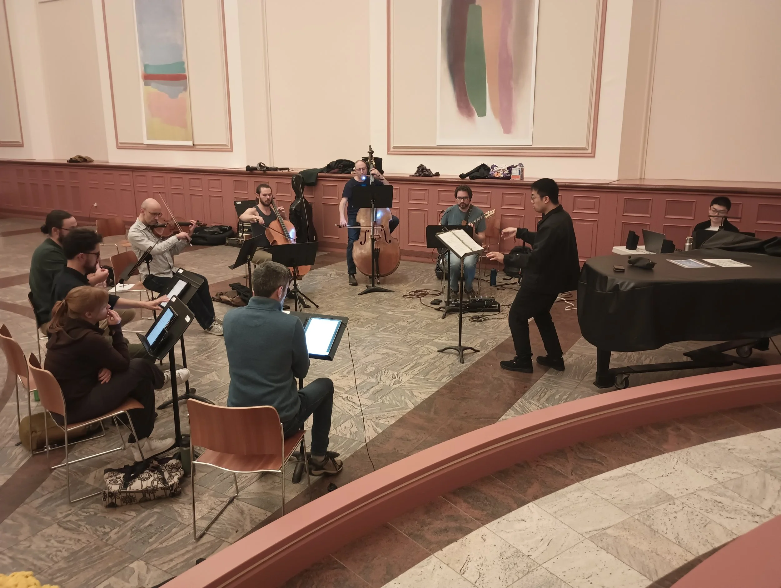 Rehearsals at St. Paul's Cathedral, Boston.