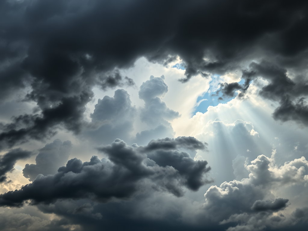 Atmospheric Cloudscape Setting the Tone for Composer John Aylward.