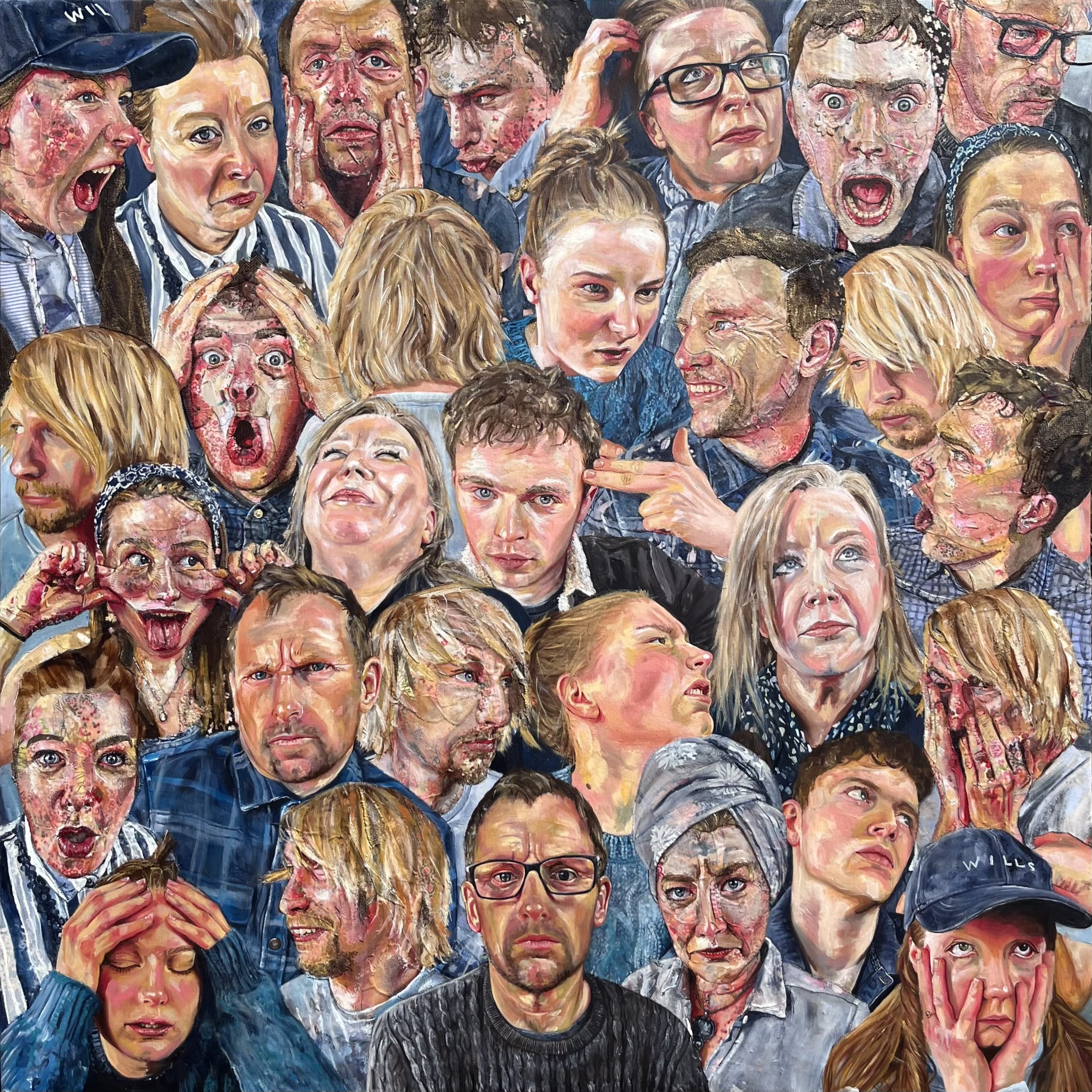 ‘No Matter What’ mixed media 1.2x1.2 m