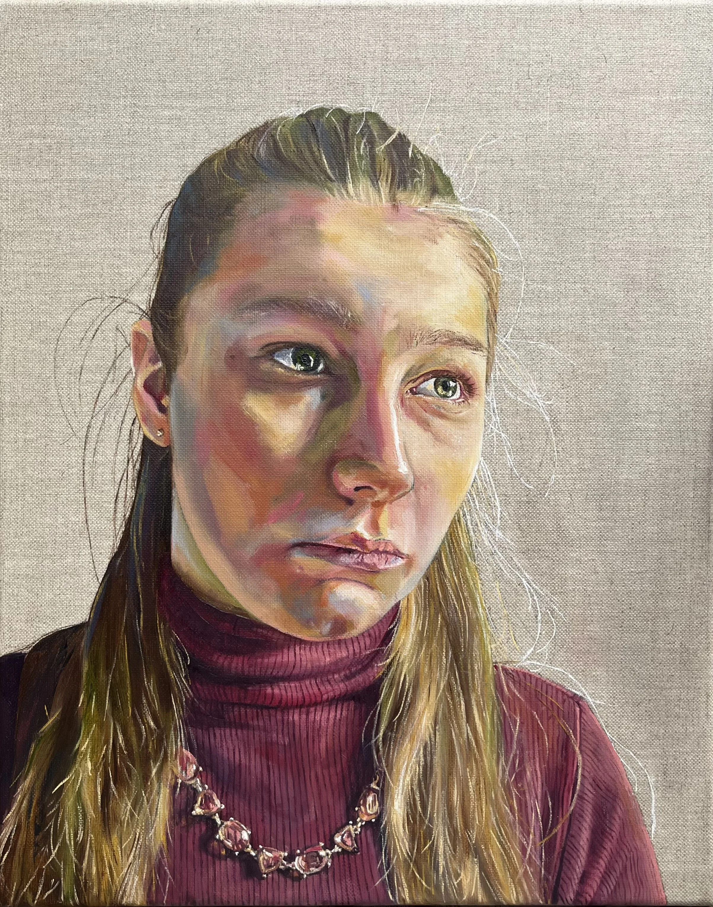 ‘Dejected’ oil painting 40x50 cm