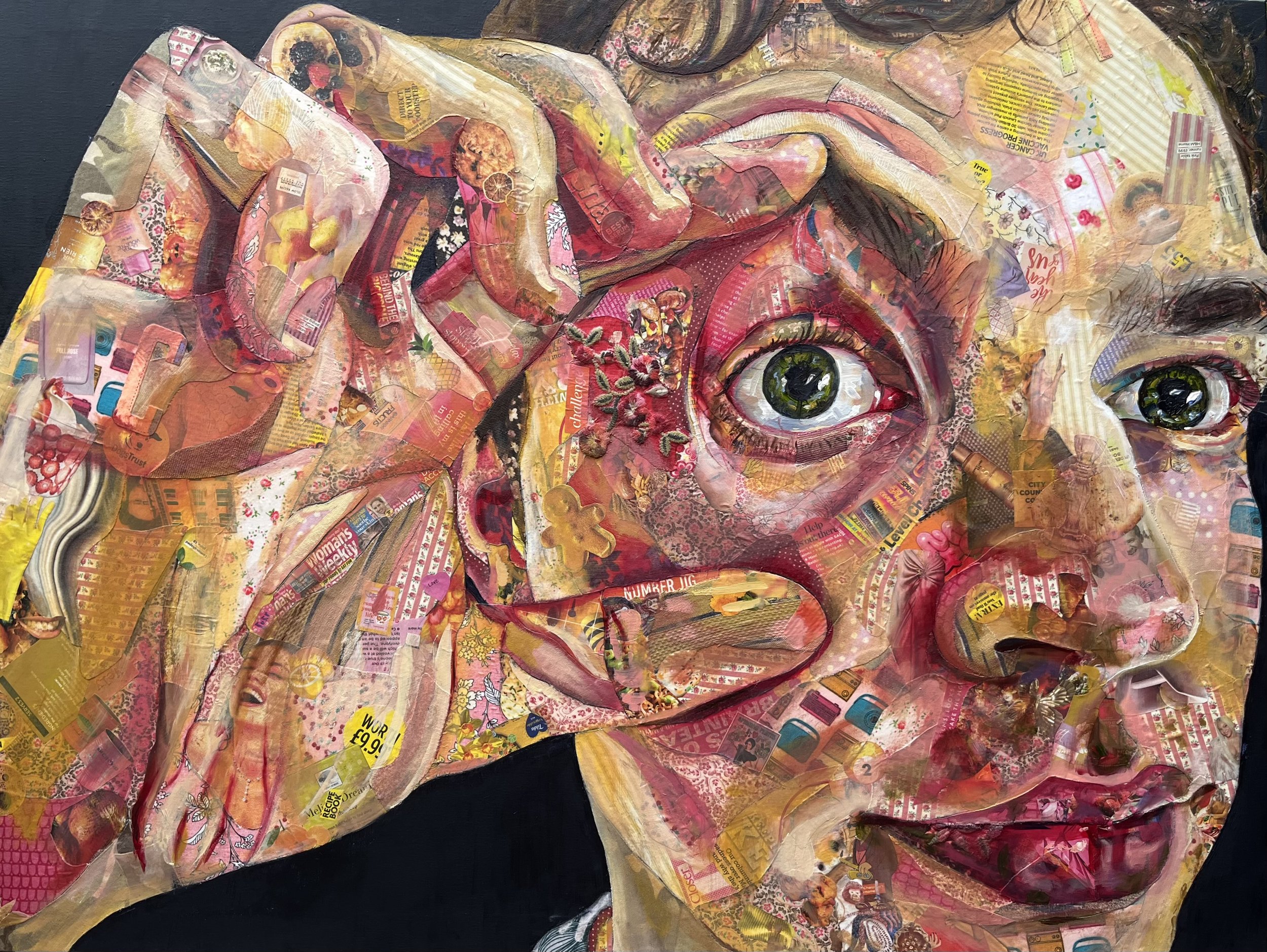 ‘Cotten-Eyed Joe’ mixed media 100x75 cm