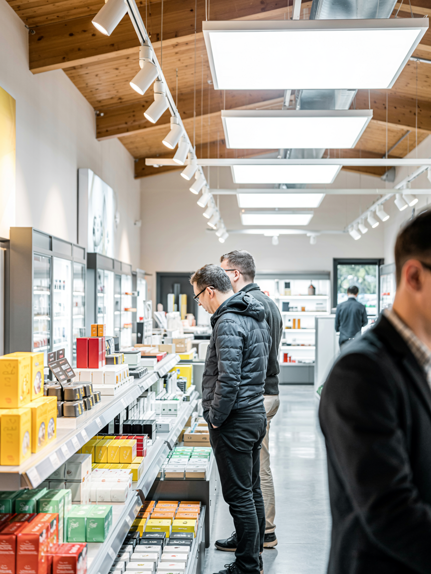 LED-Beleuchtung Retail & Detailhandel Schweiz – helle Ladenbeleuchtung für optimale Produktpräsentation